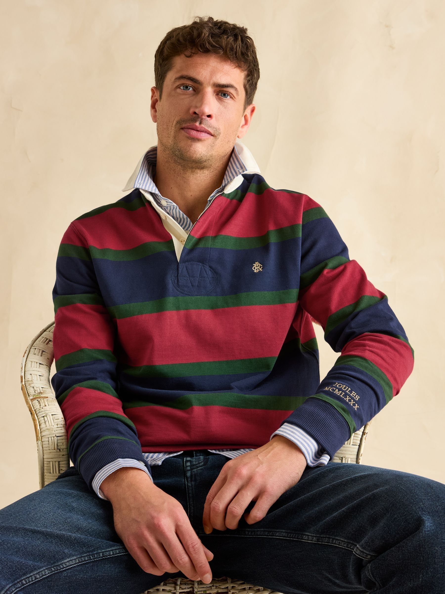 Rugby Club Red & Navy Shirt - Image 4 of 8