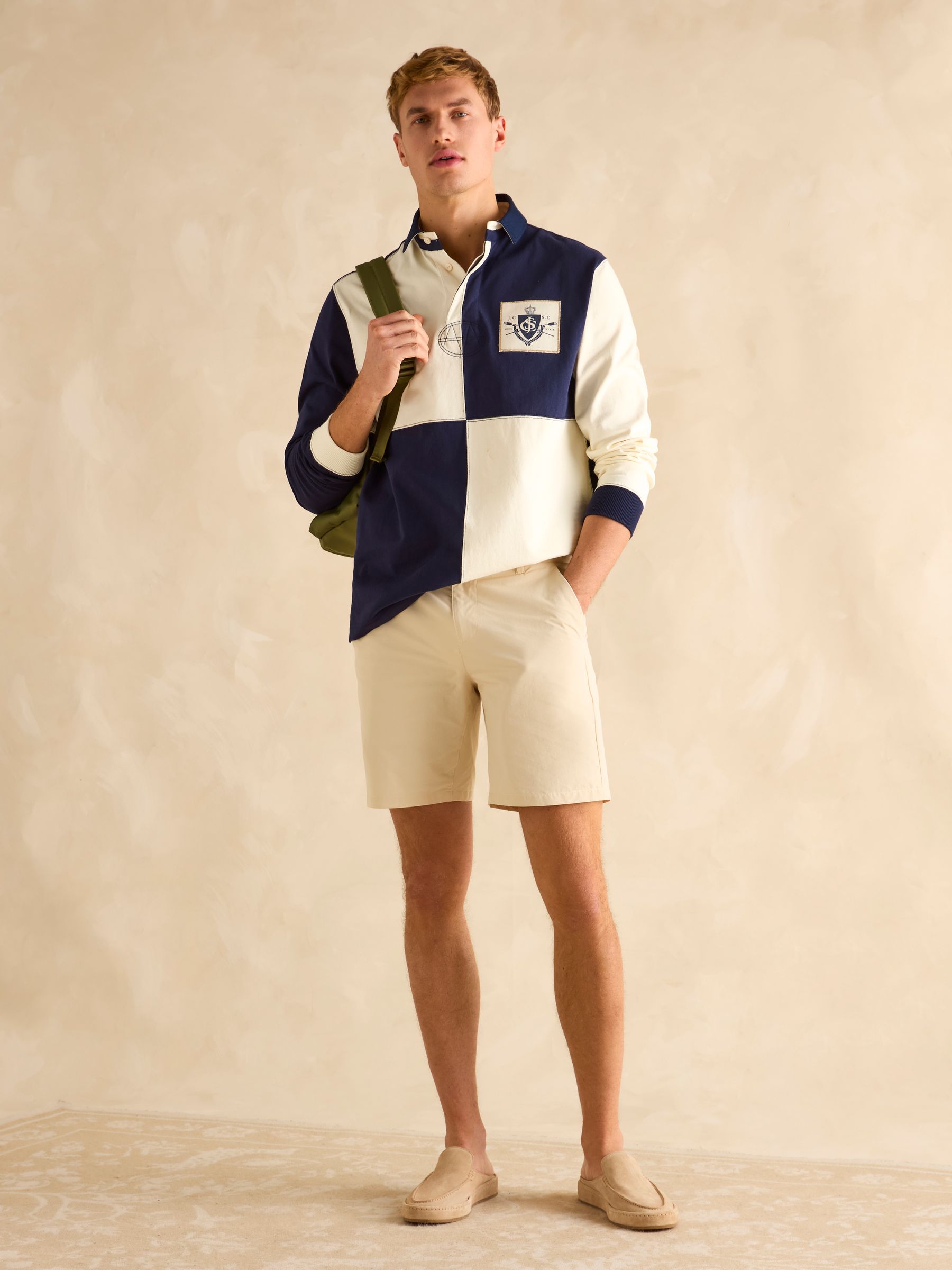 Harlequin Cream/Navy Rugby Club Shirt - Image 3 of 6