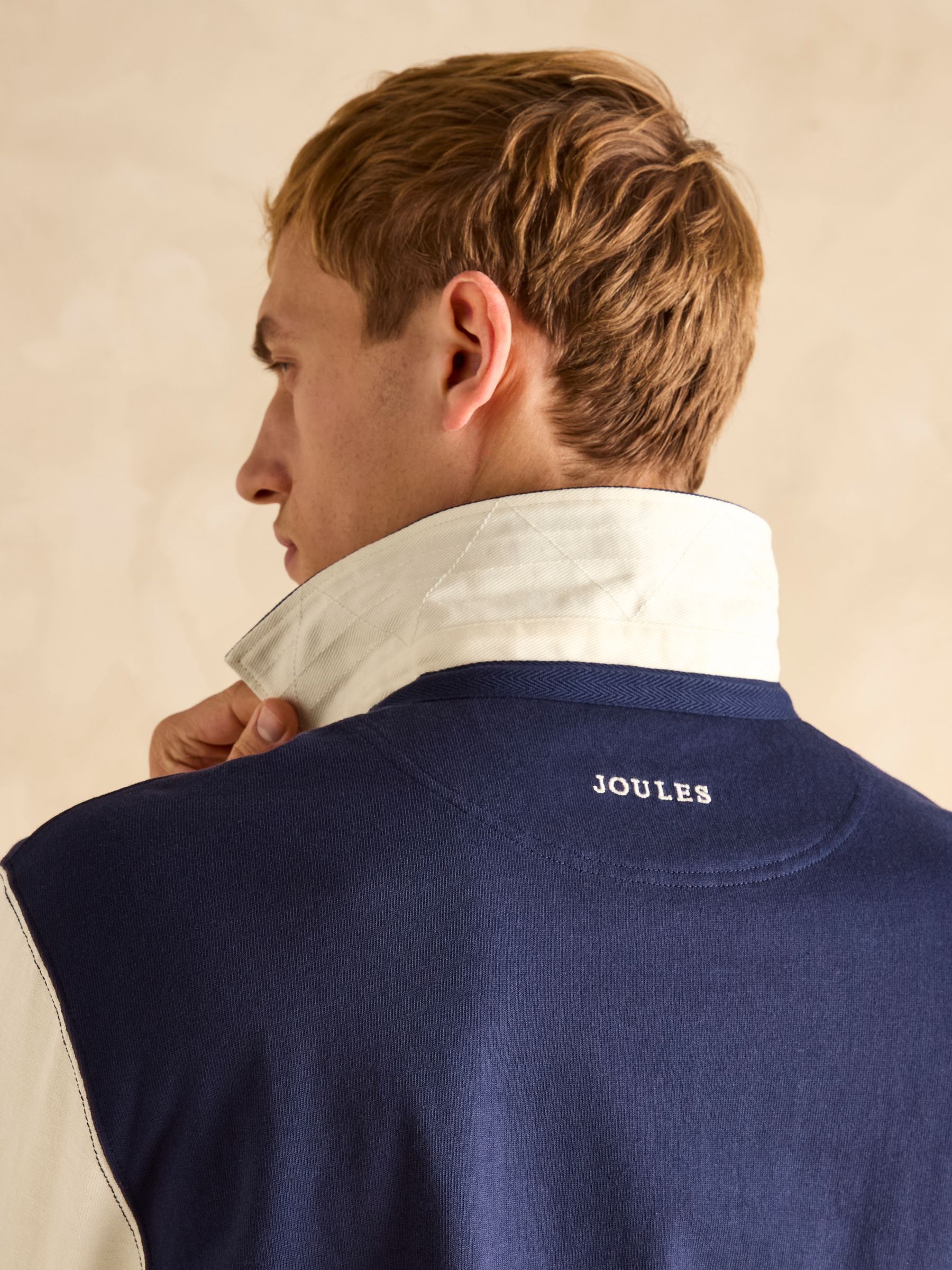 Harlequin Cream/Navy Rugby Club Shirt - Image 5 of 6