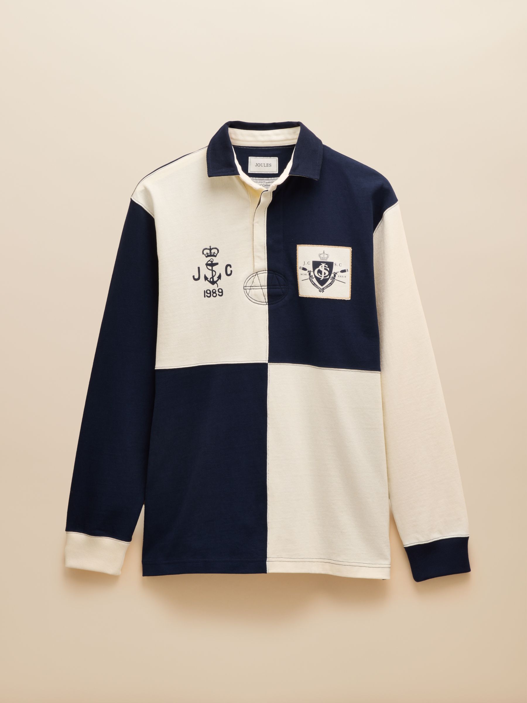 Harlequin Cream/Navy Rugby Club Shirt - Image 6 of 6