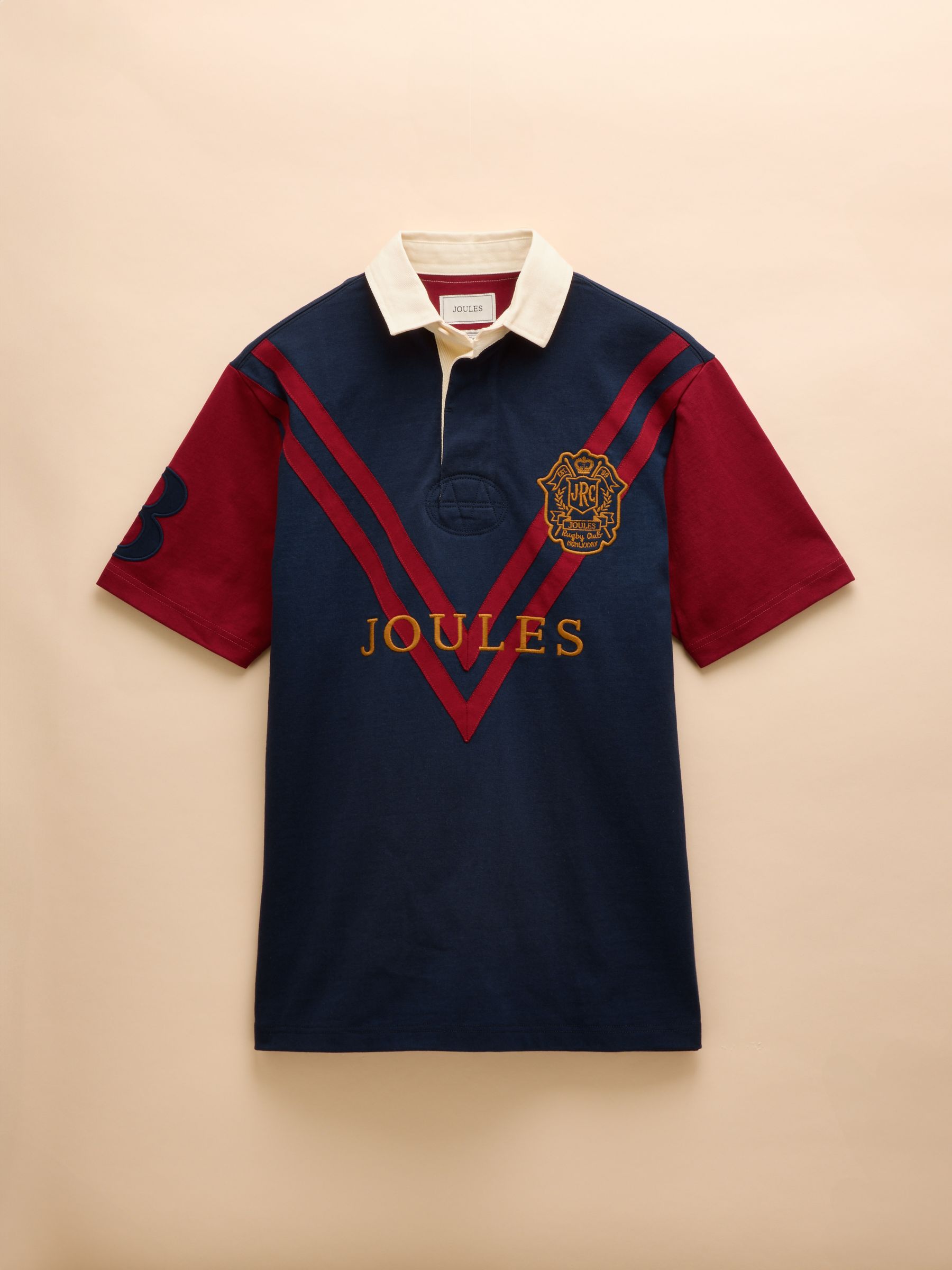 Short Sleeve Navy/Red Rugby Club Shirt - Image 6 of 6