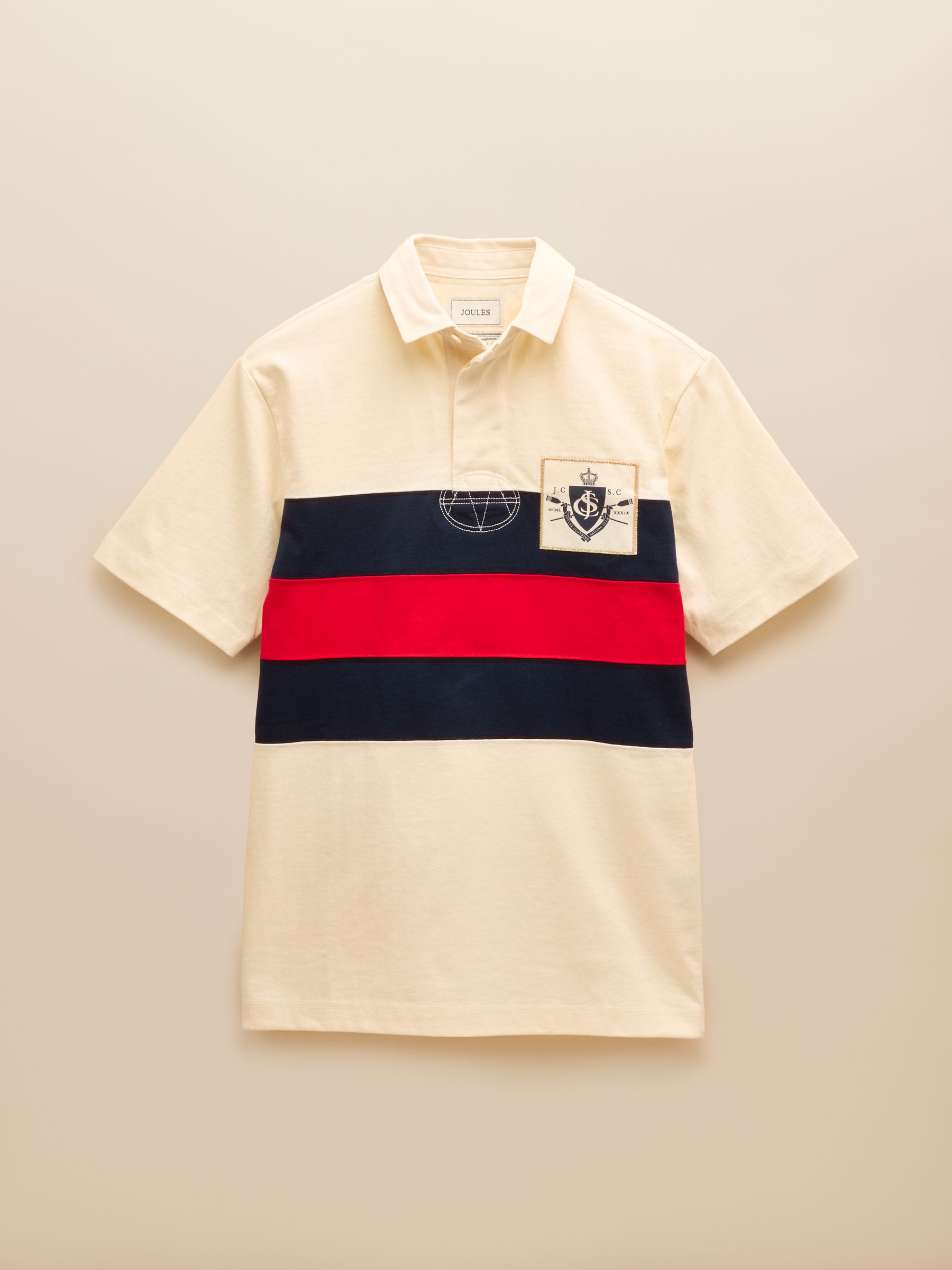 Short Sleeve Cream Rugby Club Shirt - Image 6 of 6