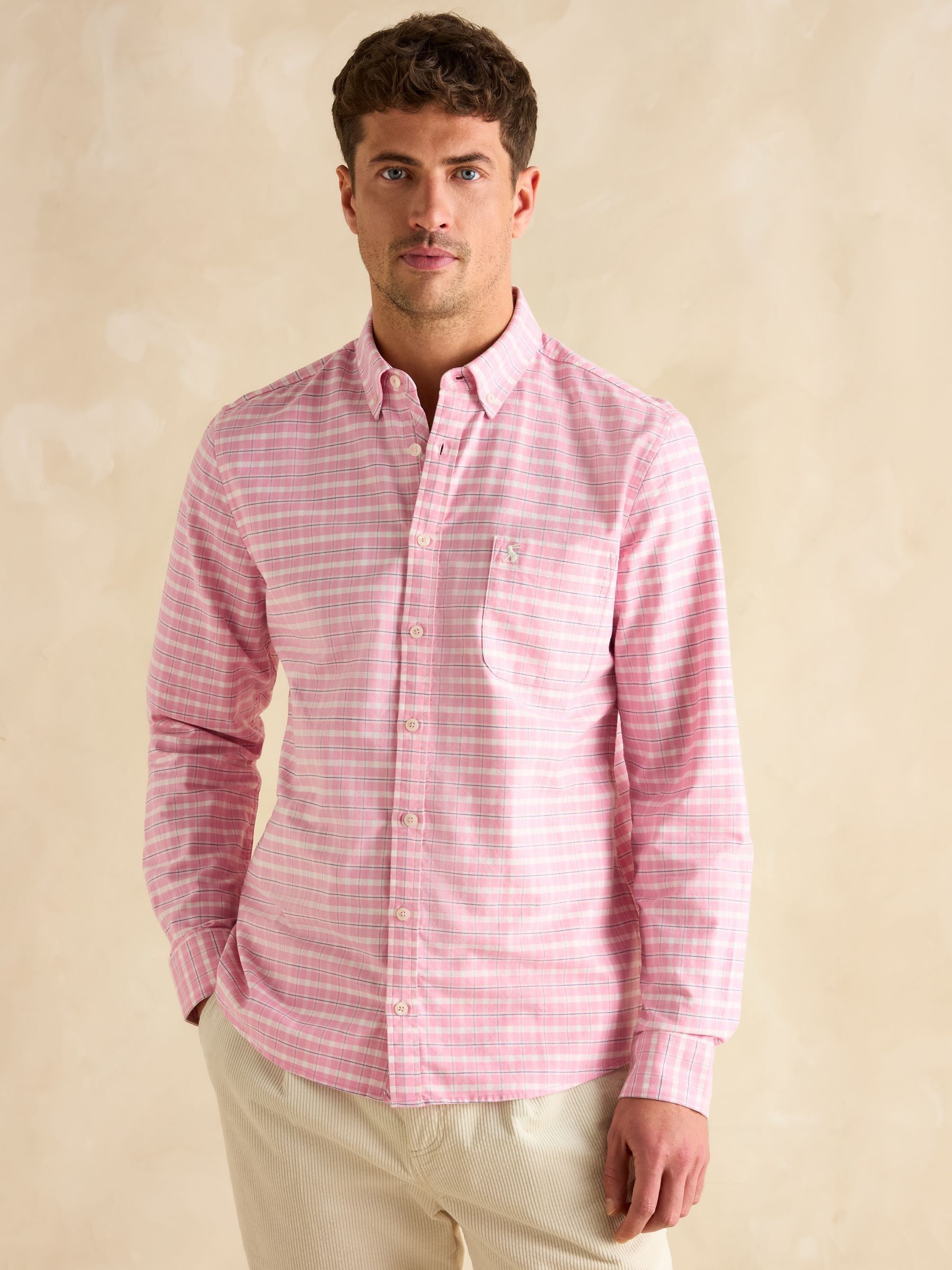 Oxford Light Pink Check Long Sleeve - Image 1 of 8