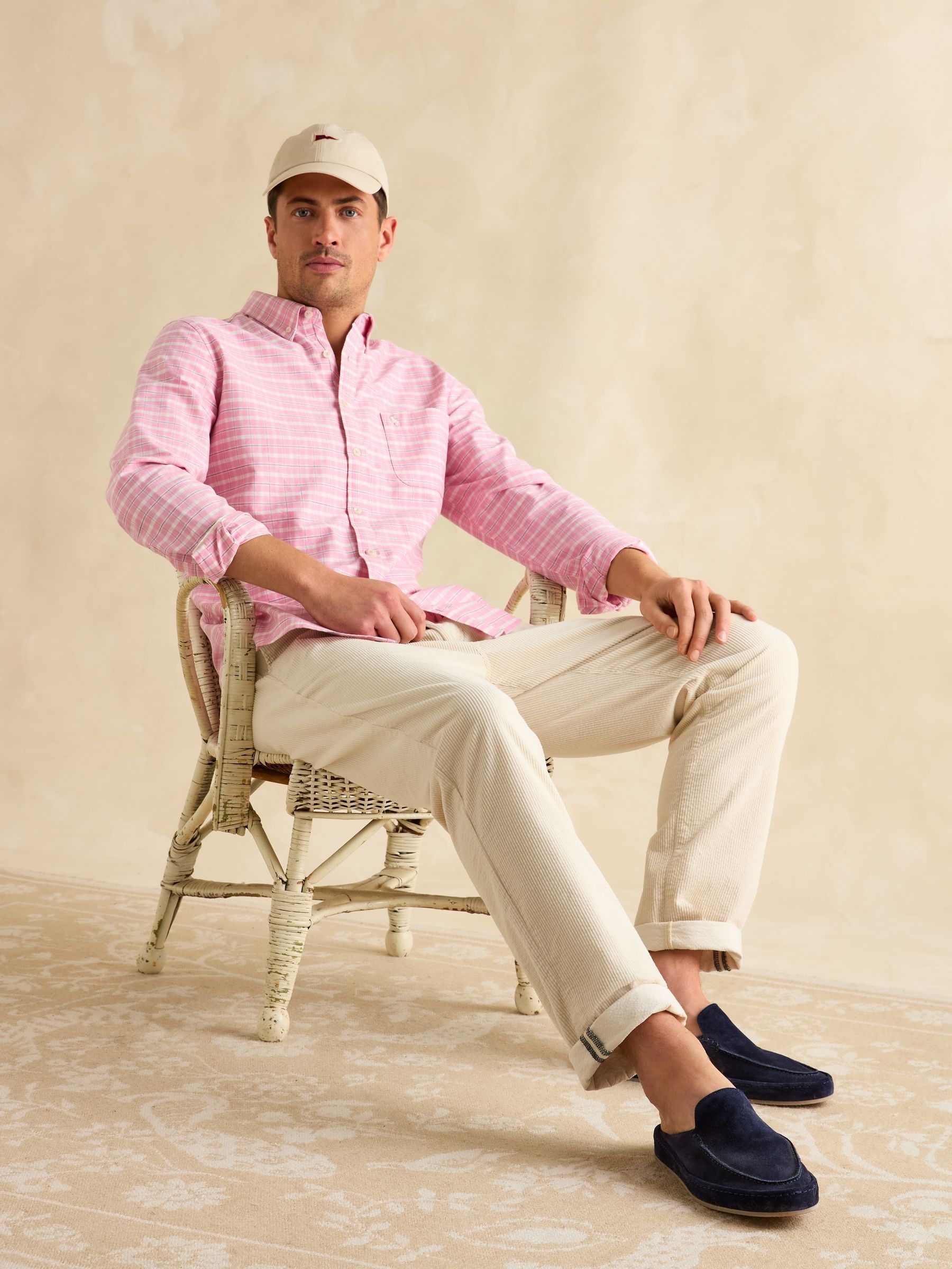 Oxford Light Pink Check Long Sleeve - Image 3 of 9