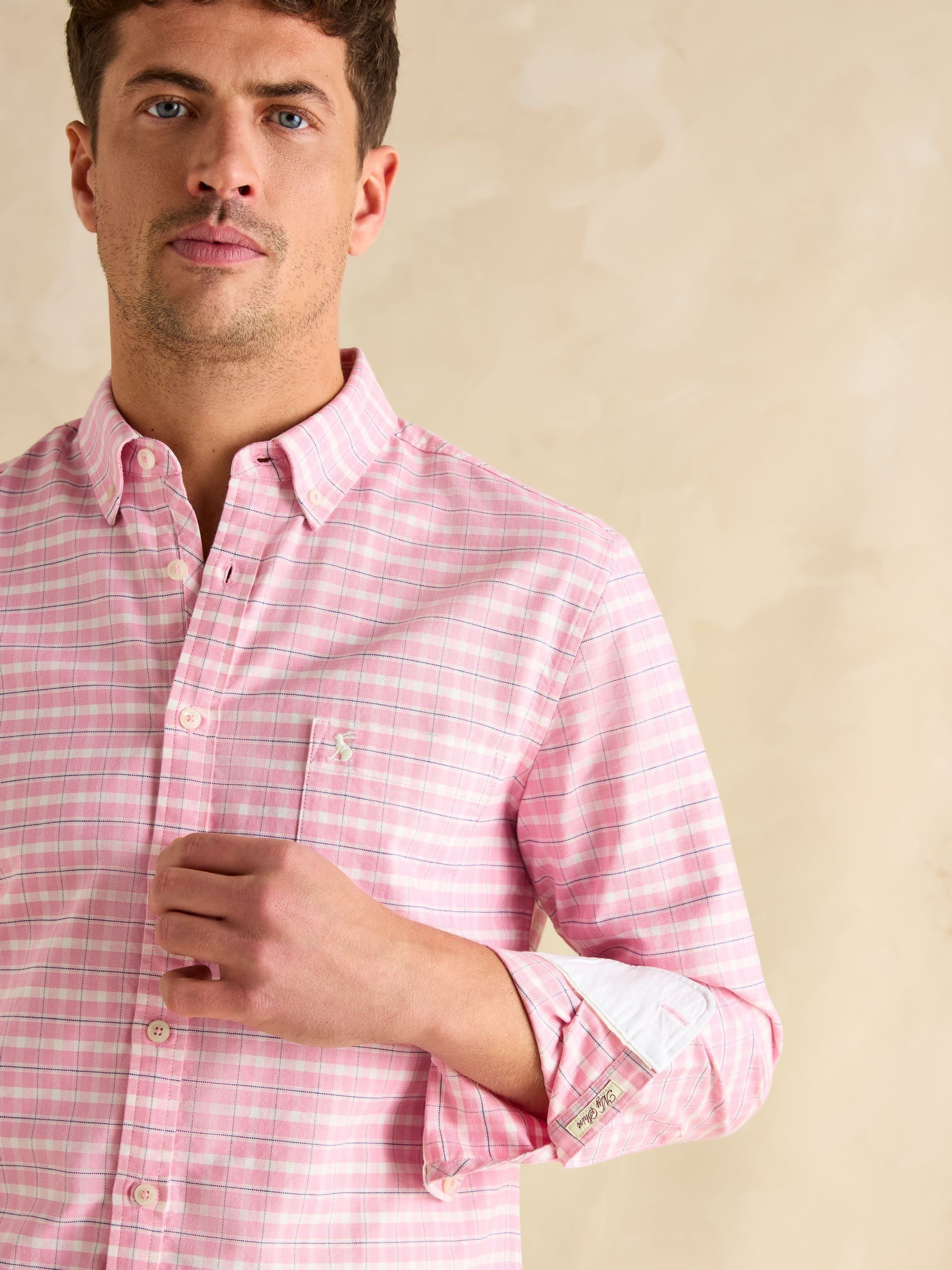 Oxford Light Pink Check Long Sleeve - Image 4 of 9