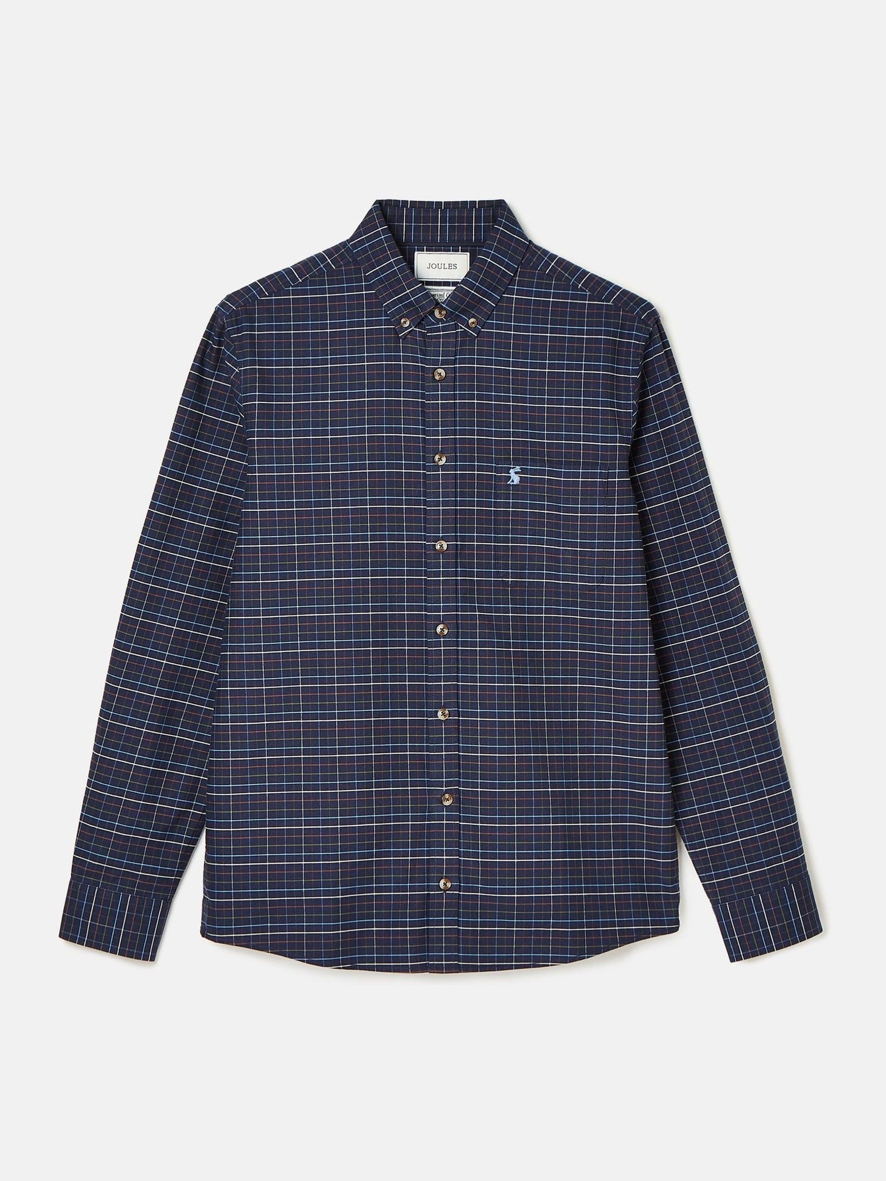 Oxford Navy Blue Check Long Sleeve - Image 11 of 11