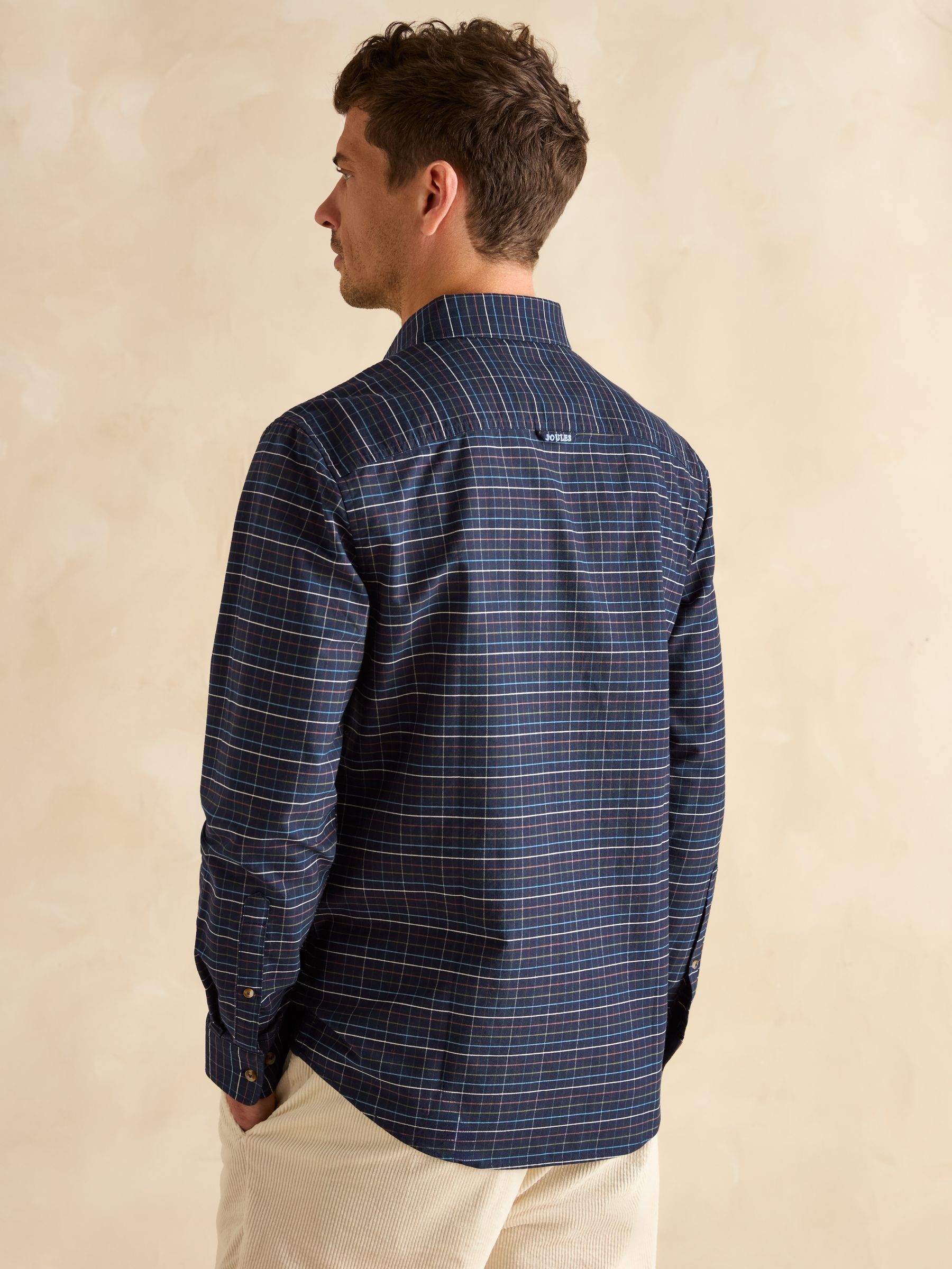 Oxford Navy Blue Check Long Sleeve - Image 6 of 11