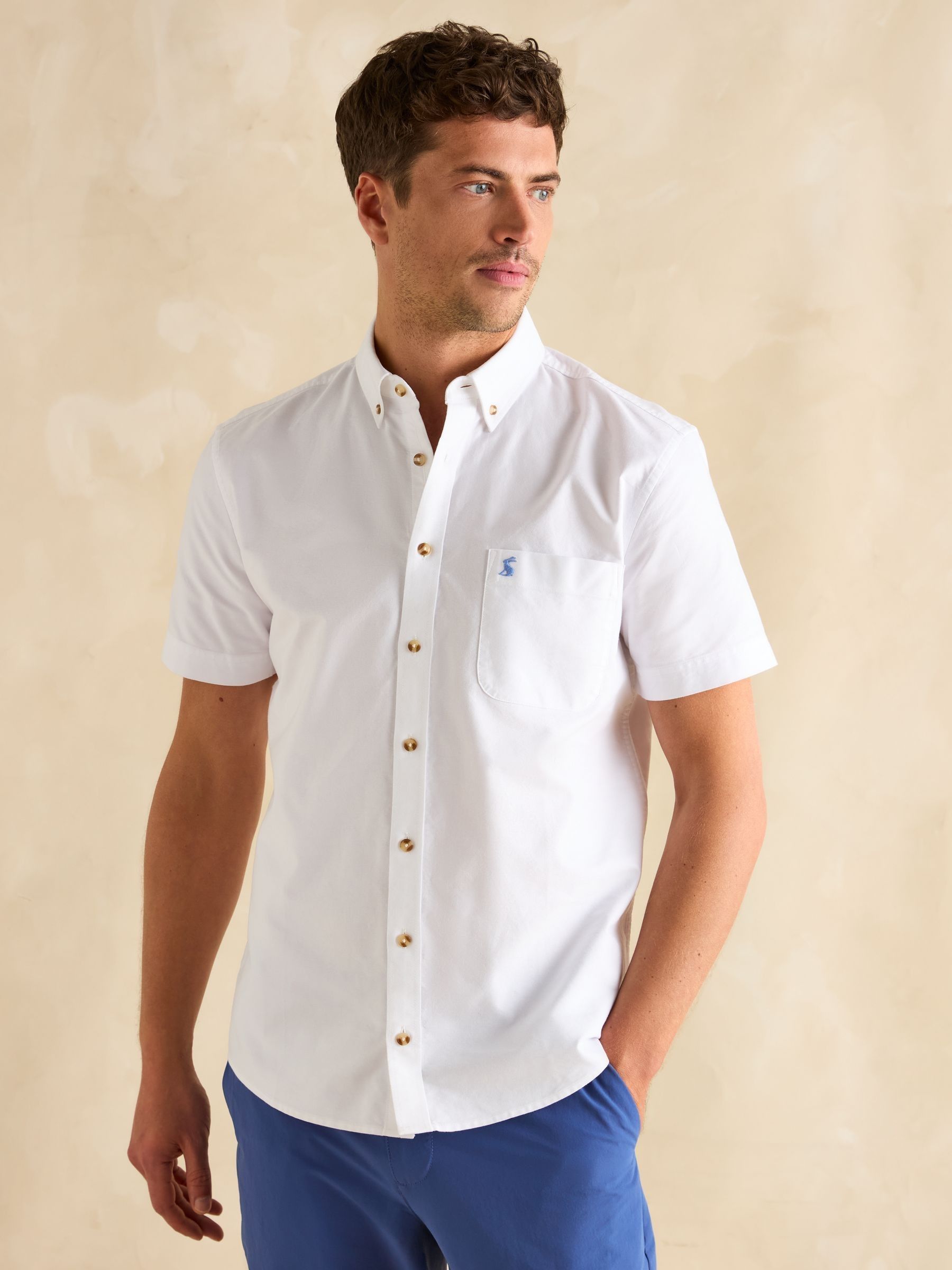 Oxford White Short Sleeve Classic Fit Shirt - Image 3 of 9