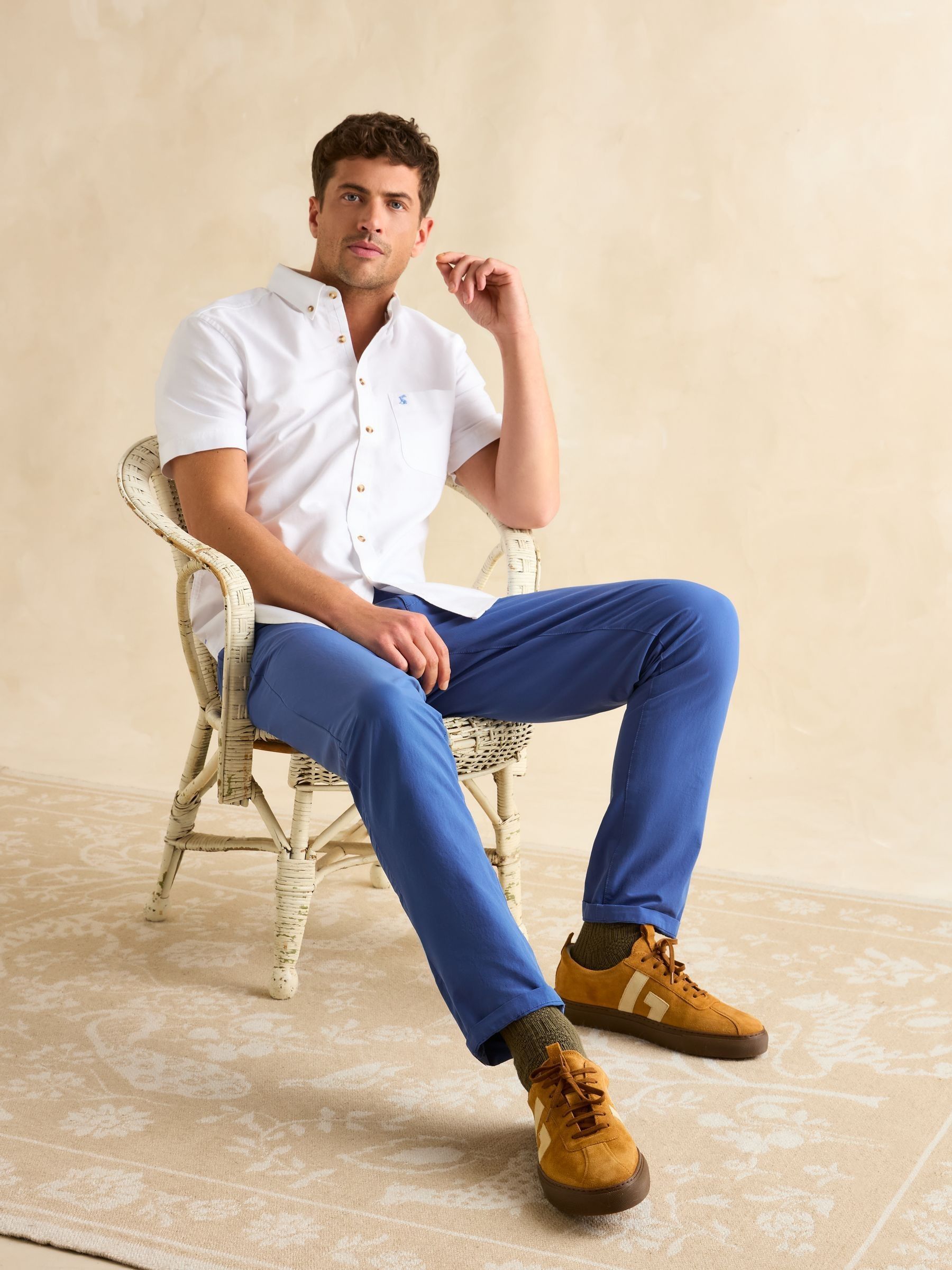 Oxford White Short Sleeve Classic Fit Shirt - Image 5 of 9
