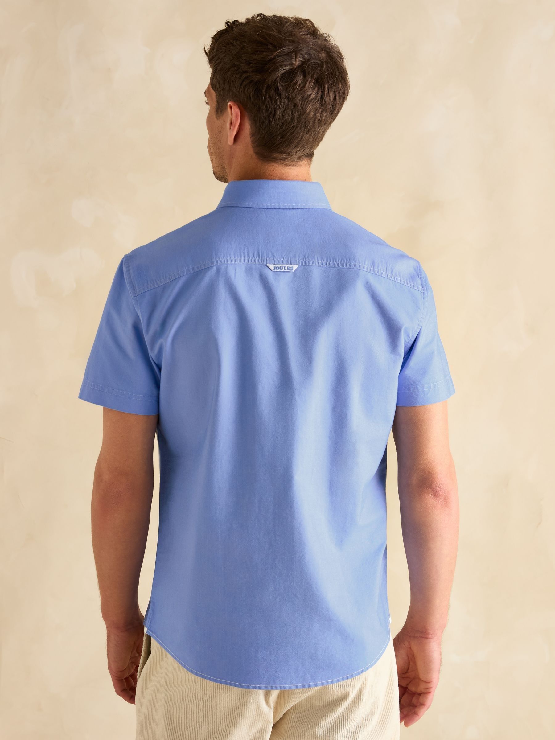 Oxford Blue Short Sleeve Classic Fit Shirt - Image 4 of 9