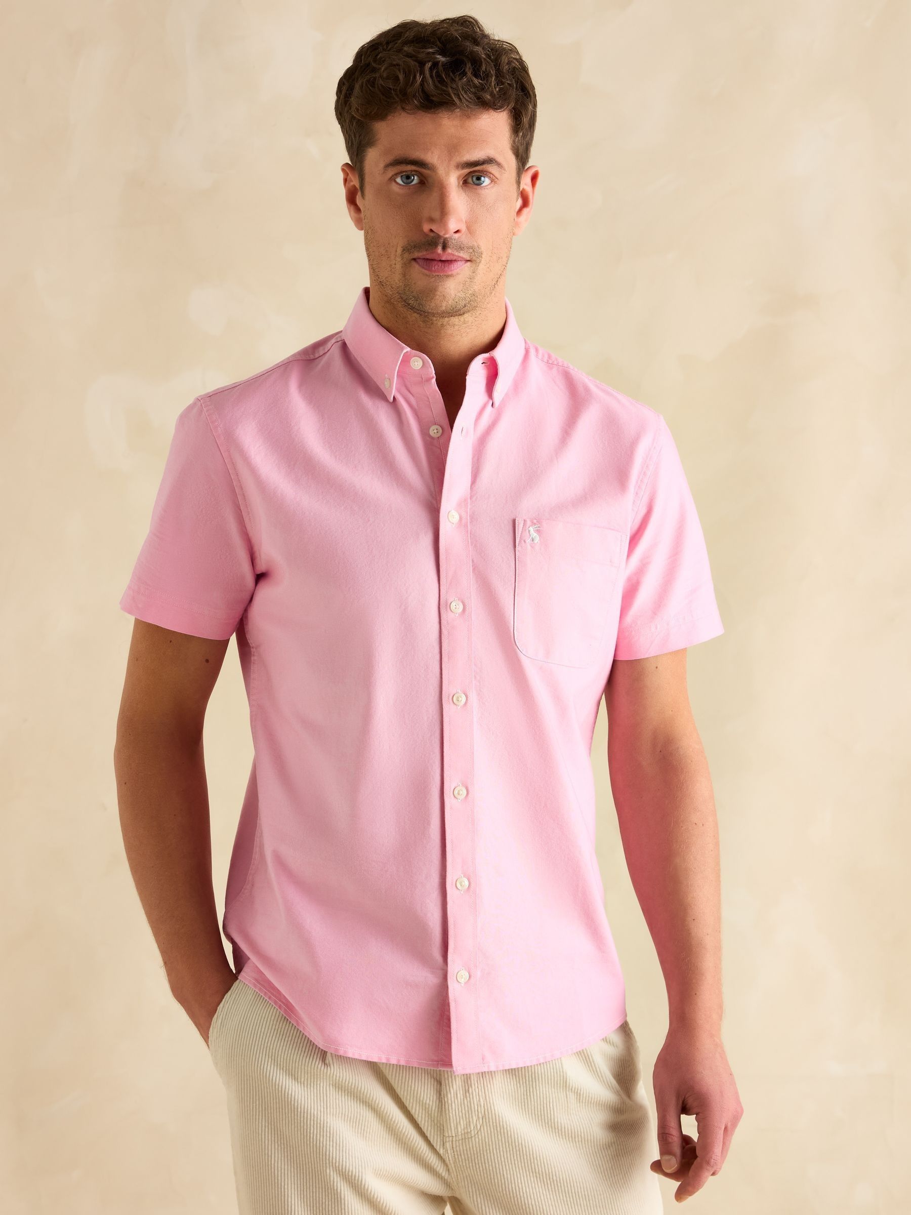 Oxford Pink Short Sleeve Classic Fit Shirt - Image 2 of 8