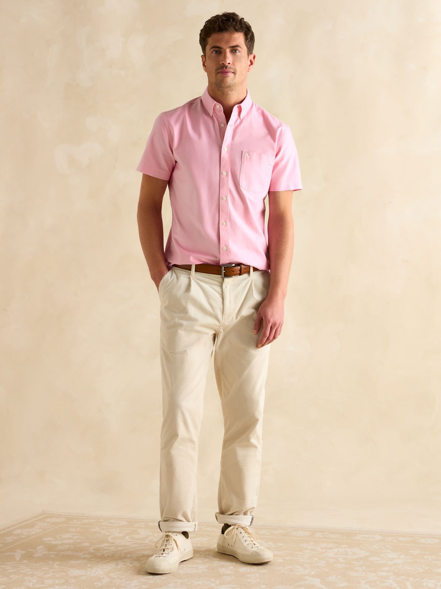Oxford Pink Short Sleeve Classic Fit Shirt - Image 4 of 8