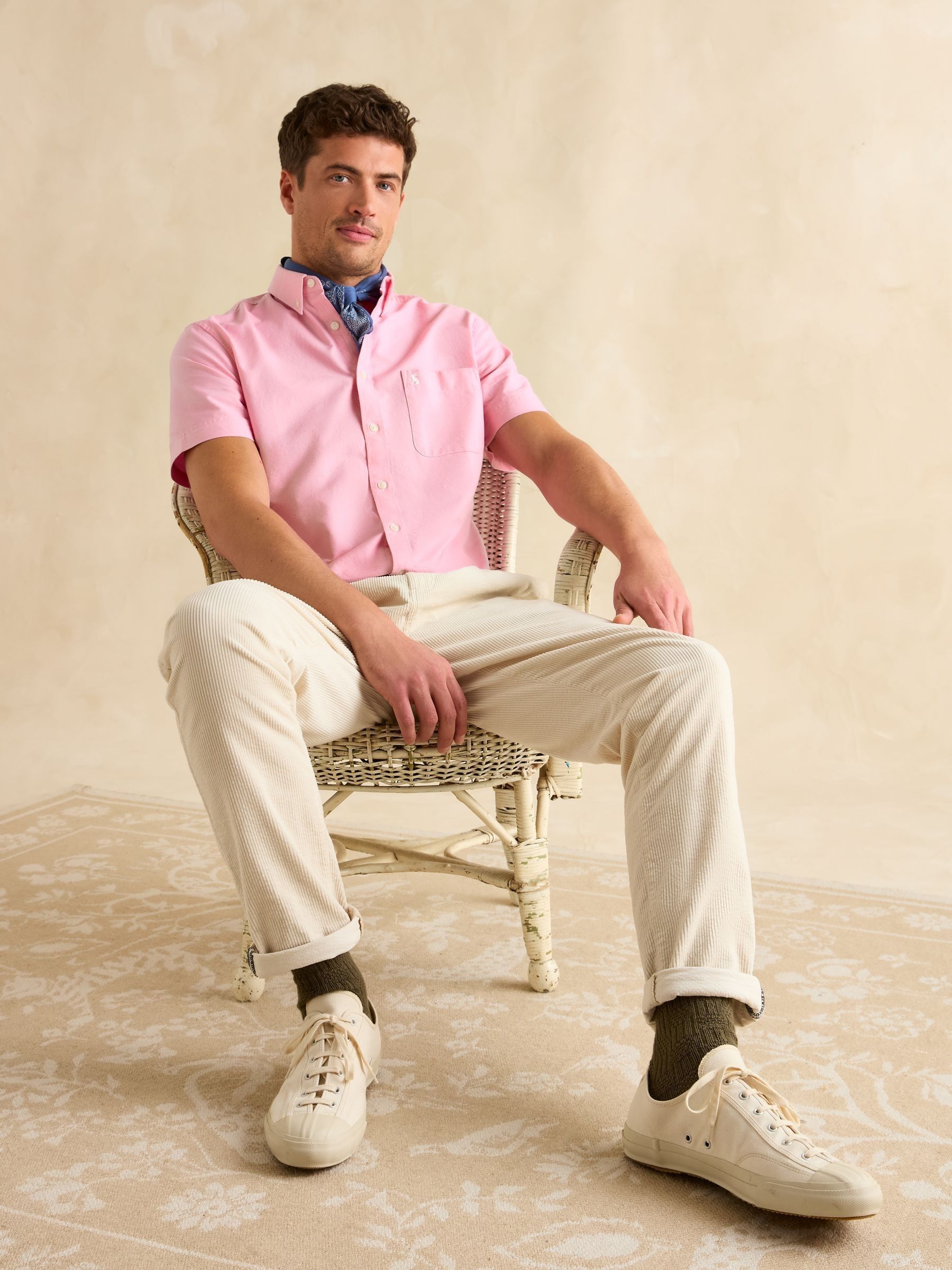Oxford Pink Short Sleeve Classic Fit Shirt - Image 5 of 8