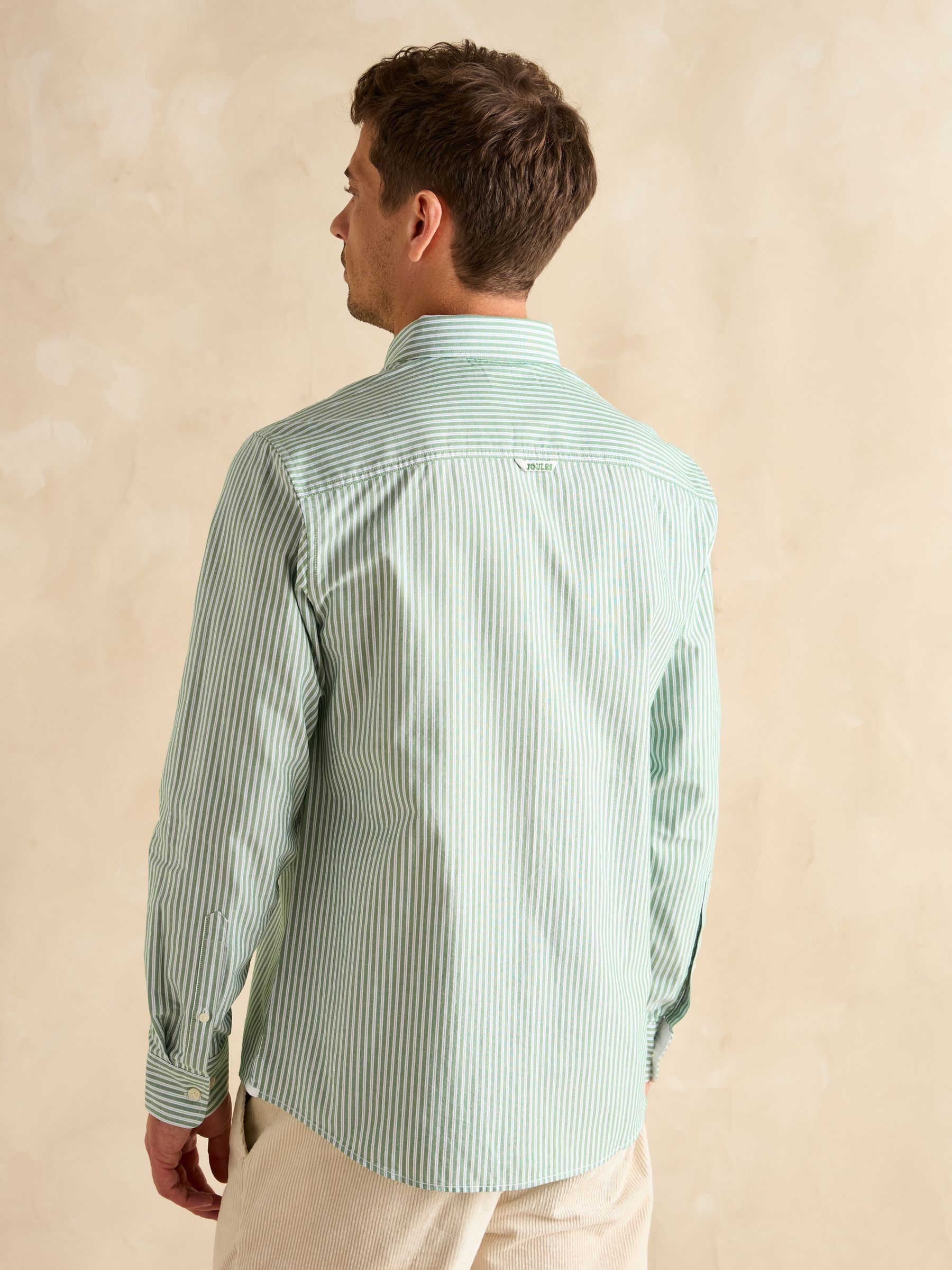 Oxford Green Stripe Classic Fit Shirt - Image 3 of 11