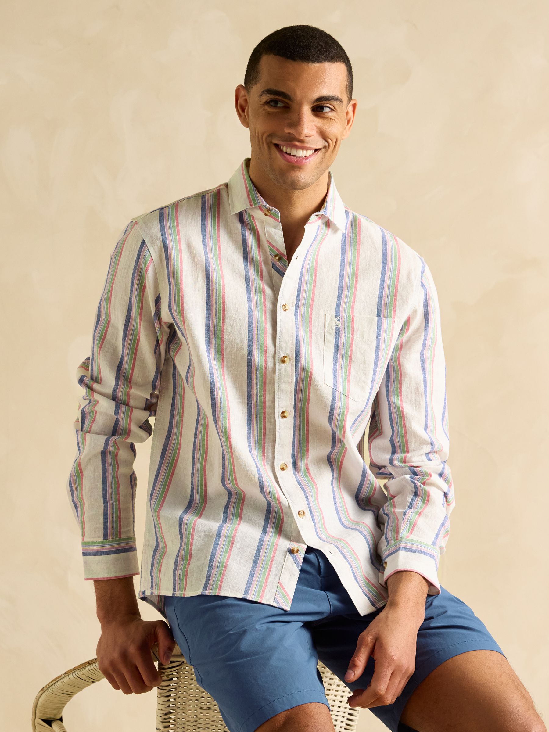 Linen Blend Multi Shirt - Image 3 of 8