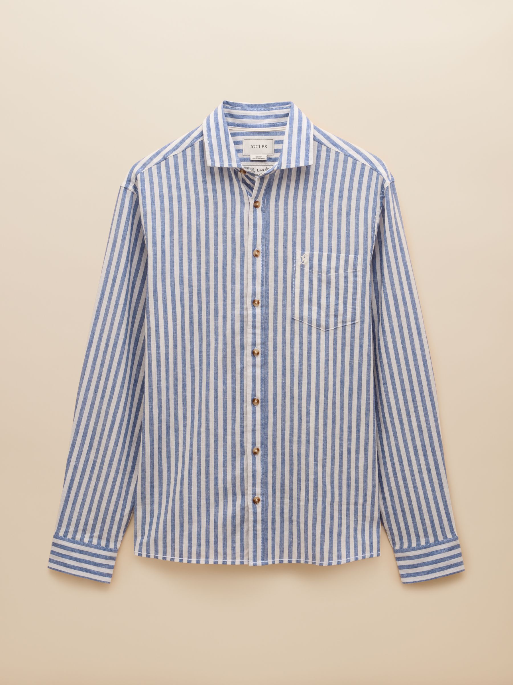 Linen Blend Light Blue Shirt - Image 10 of 10