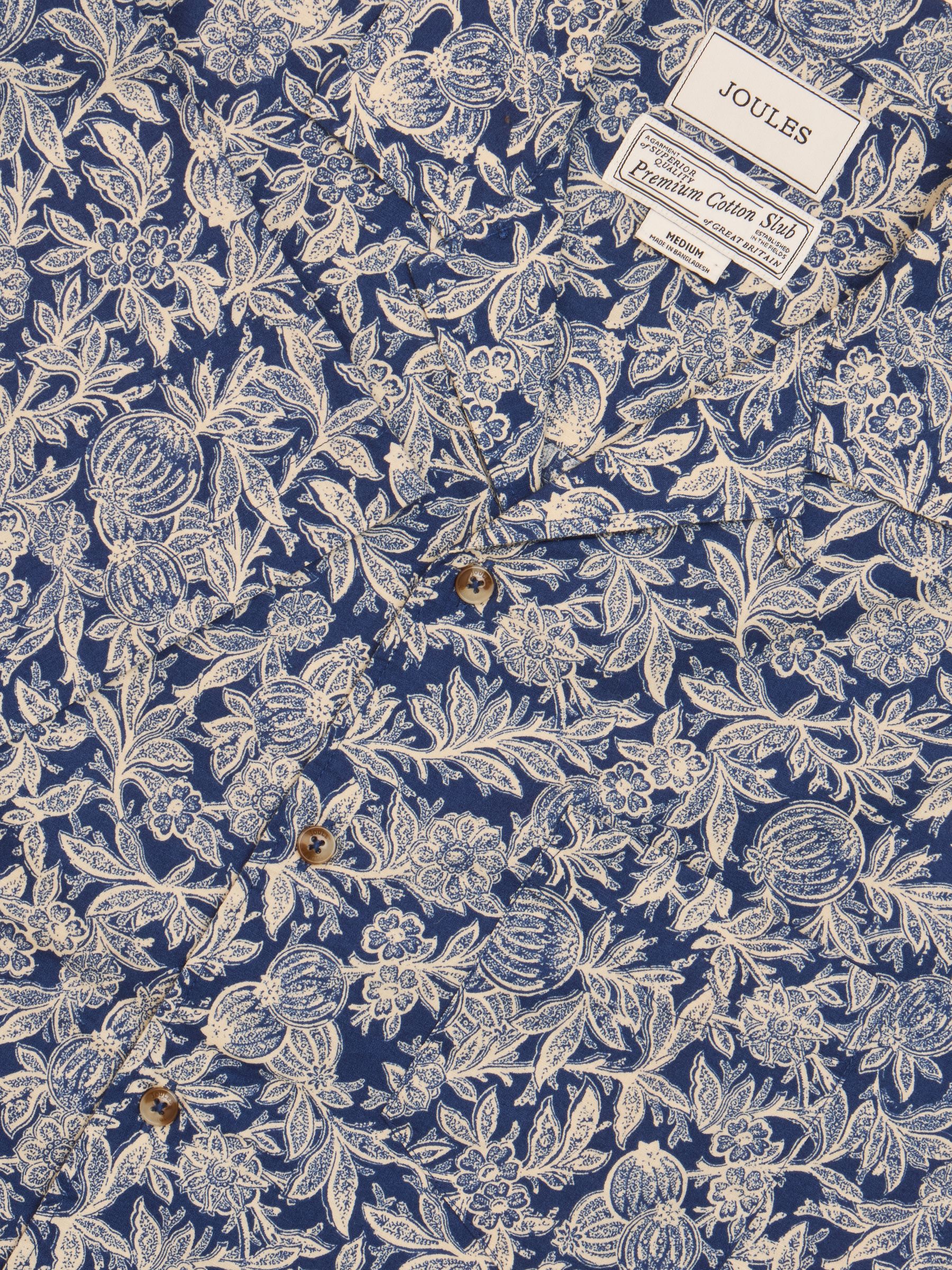 Cotton Slub Navy Short Sleeve Shirt - Image 1 of 7
