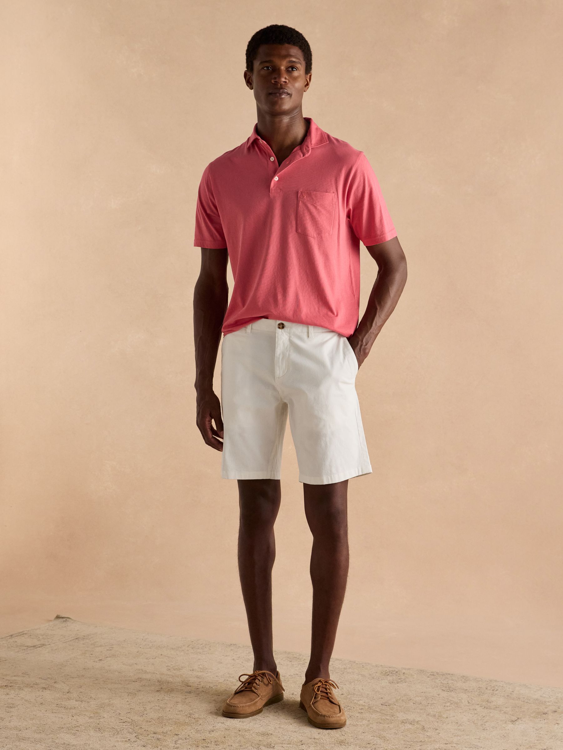 Classic Fit White Chino Shorts - Image 4 of 8