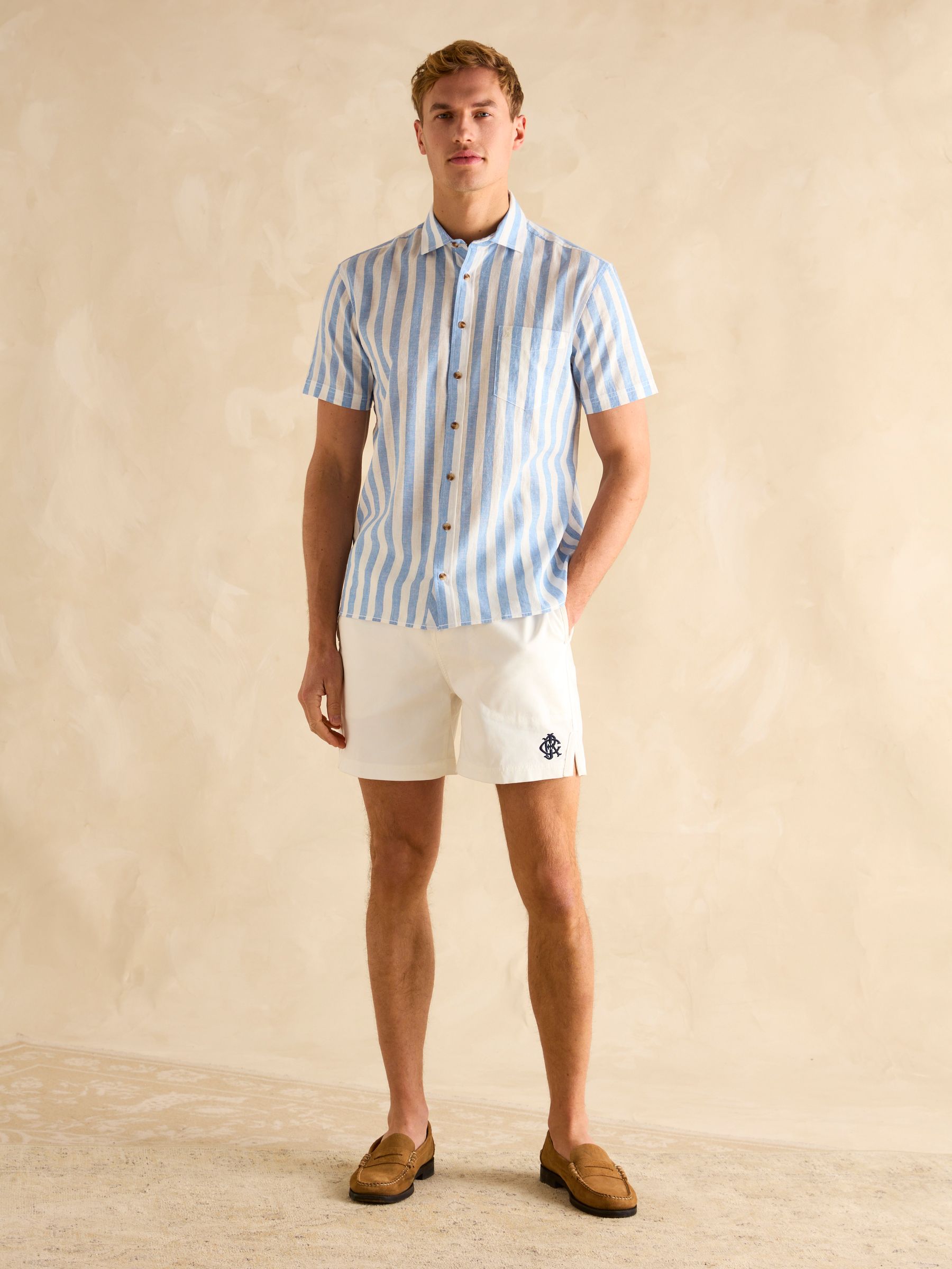 Rugby Club Cream Shorts - Image 5 of 6
