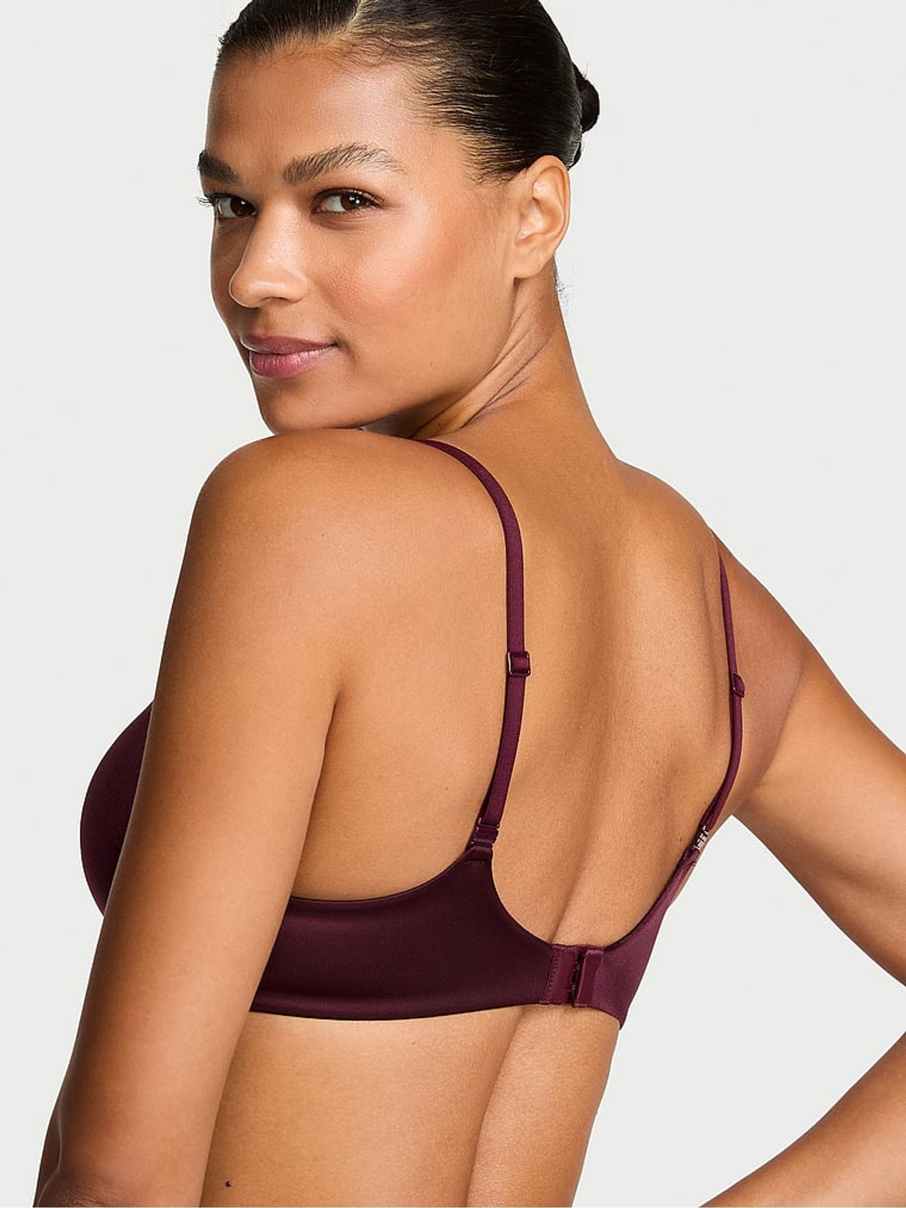 Violet Purple Full Cup Push Up Shine Bra - Image 3 of 4