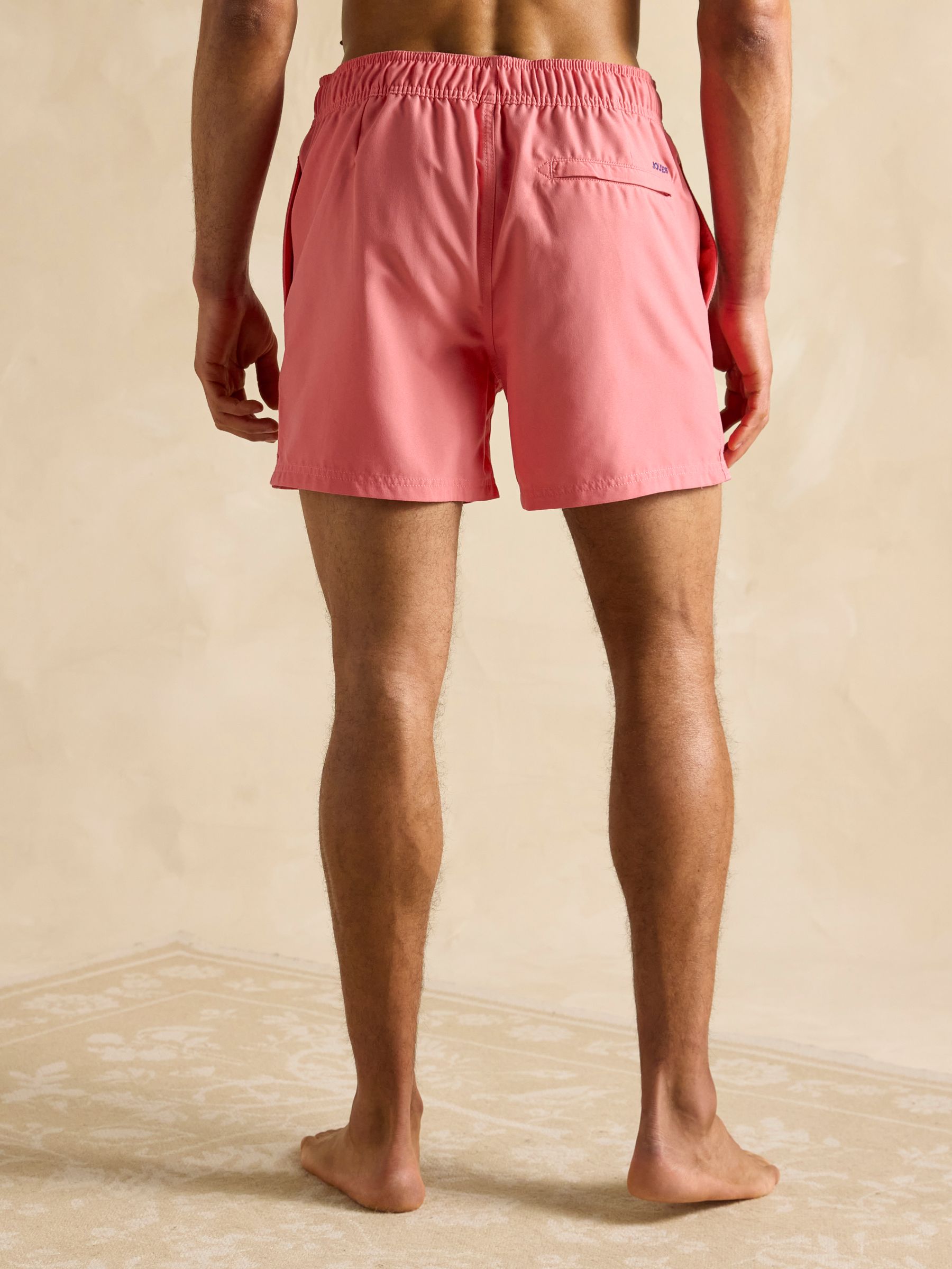 Overton Rose Pink Rugby Style Swim Shorts - Image 2 of 6