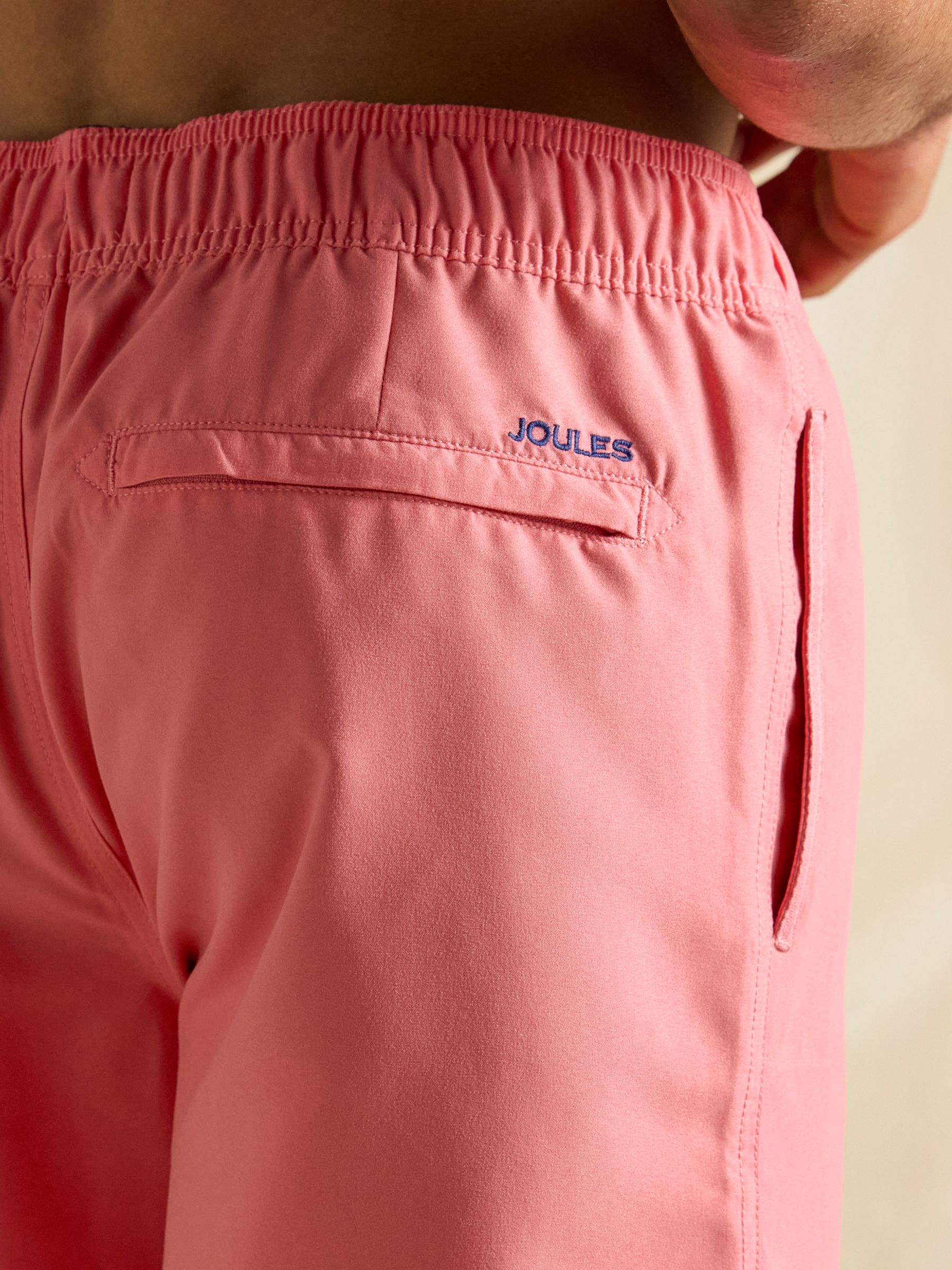 Overton Rose Pink Rugby Style Swim Shorts - Image 5 of 6