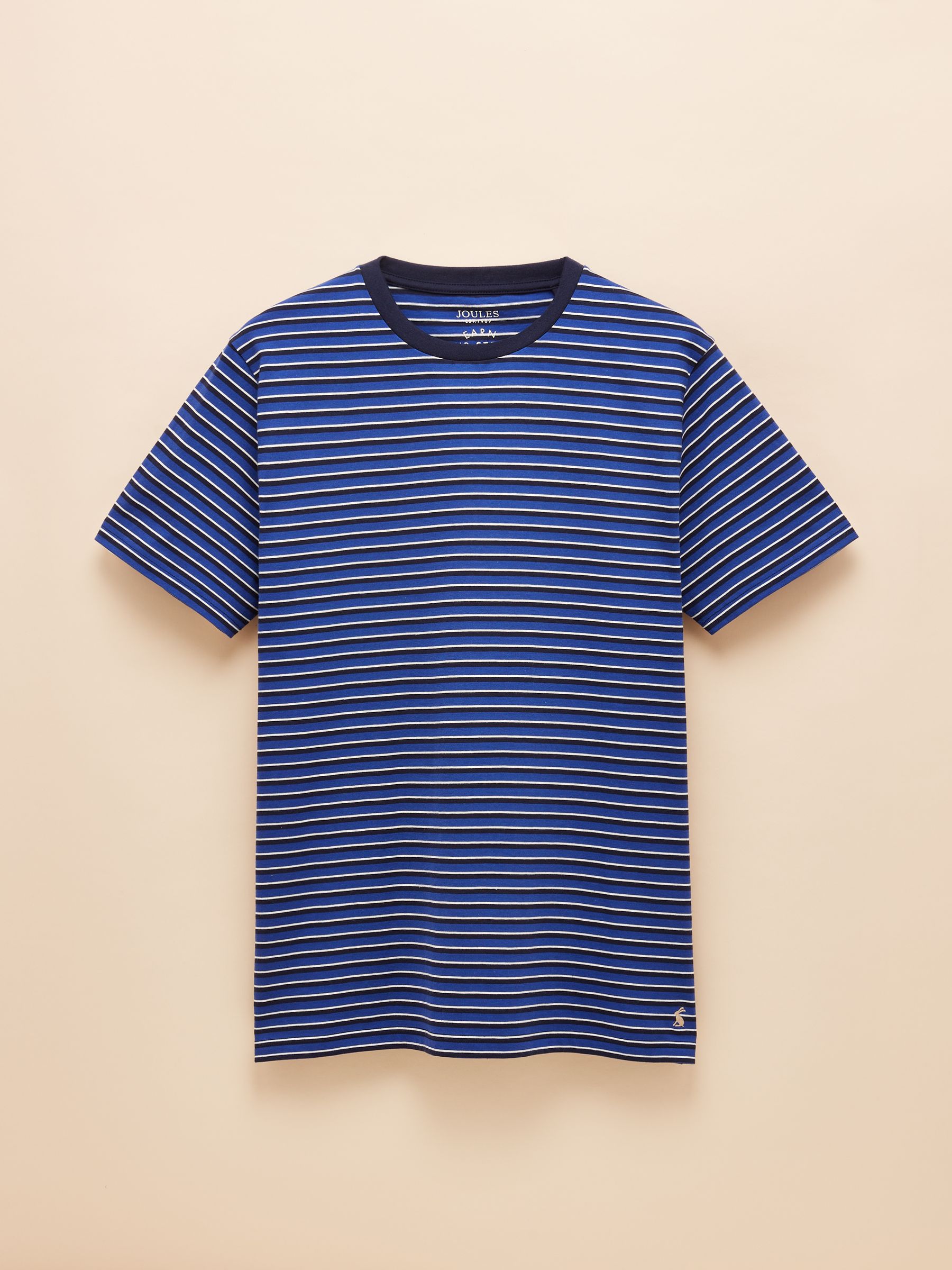 Everyday Blue Stripe Crew Neck T-Shirt - Image 6 of 6