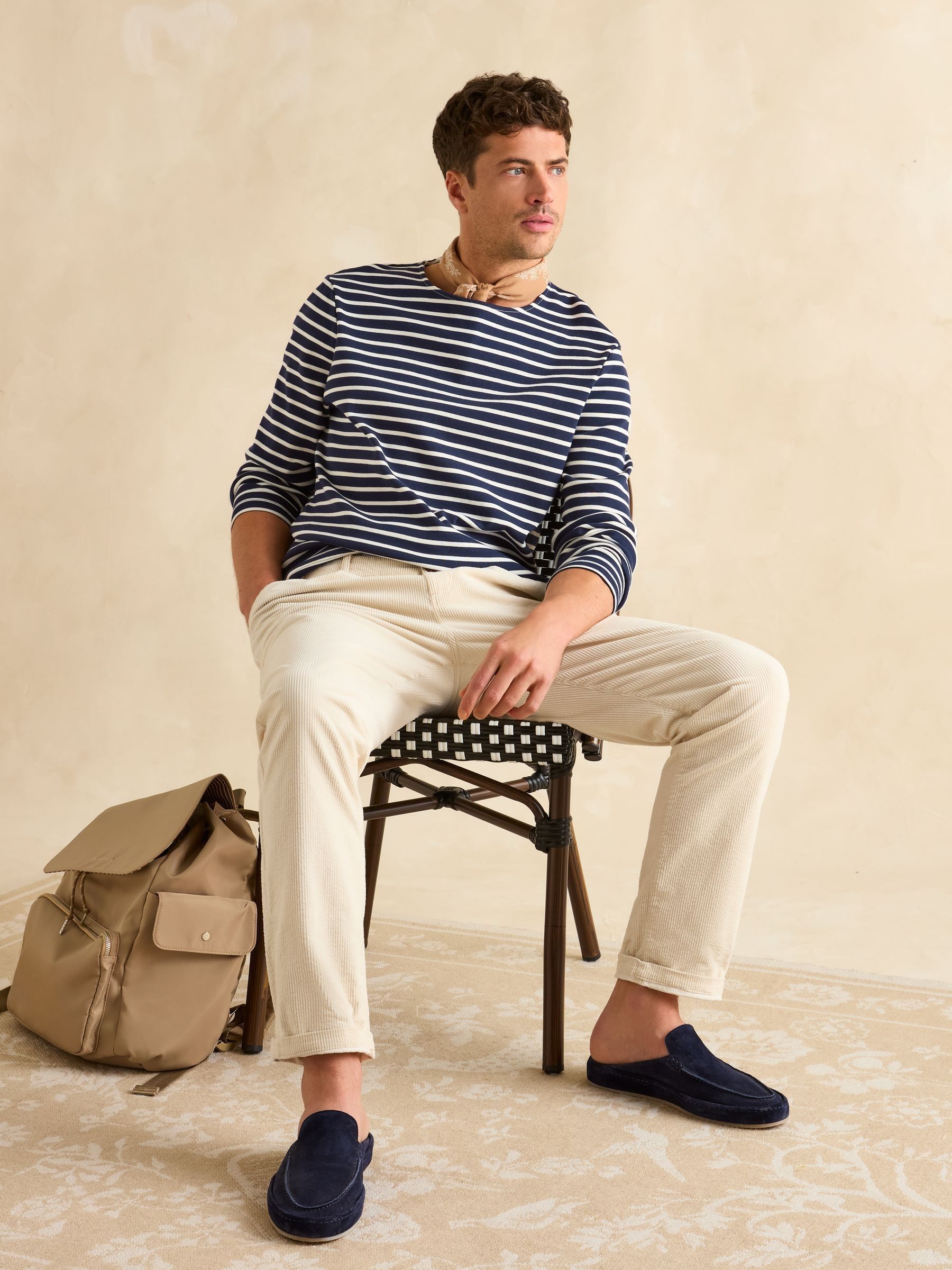 Breton Navy Blue Striped Top - Image 3 of 7
