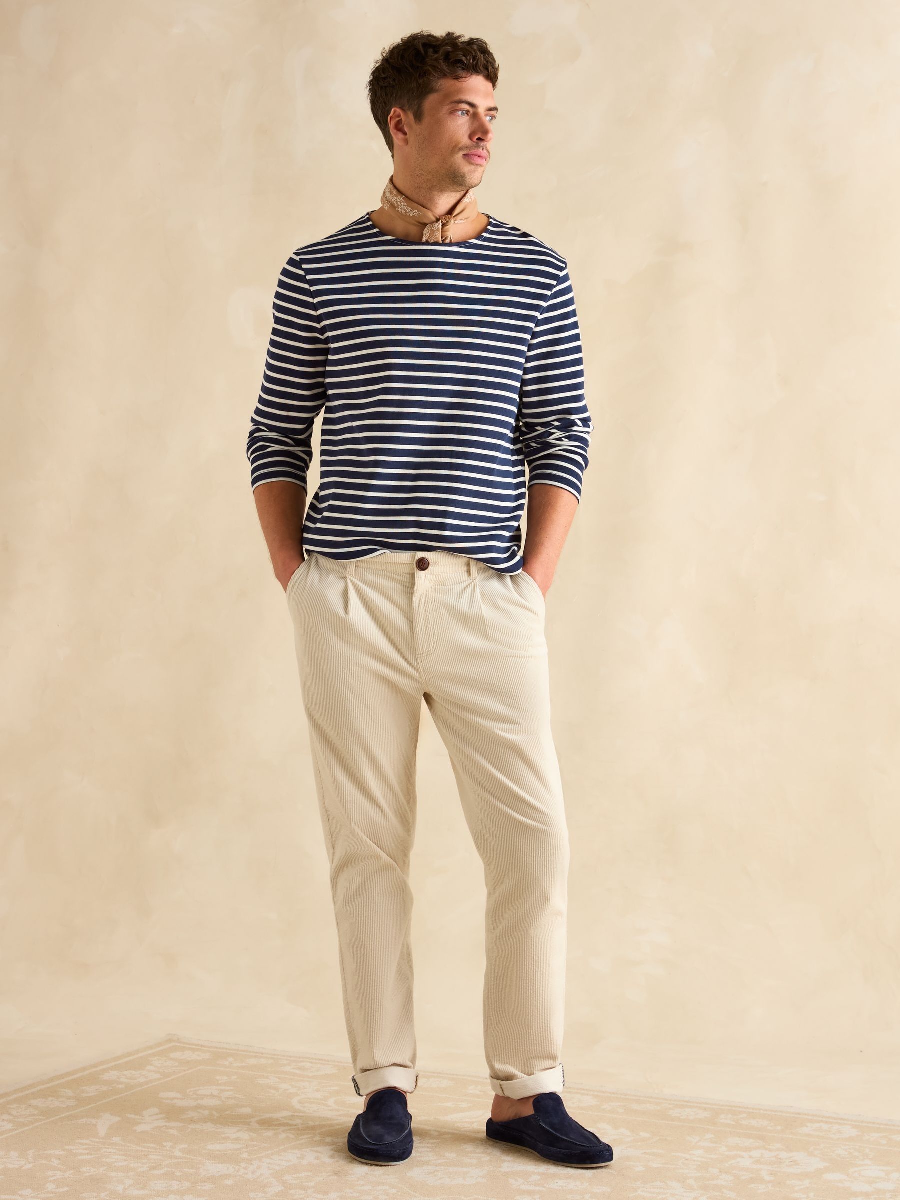 Breton Navy Blue Striped Top - Image 4 of 7