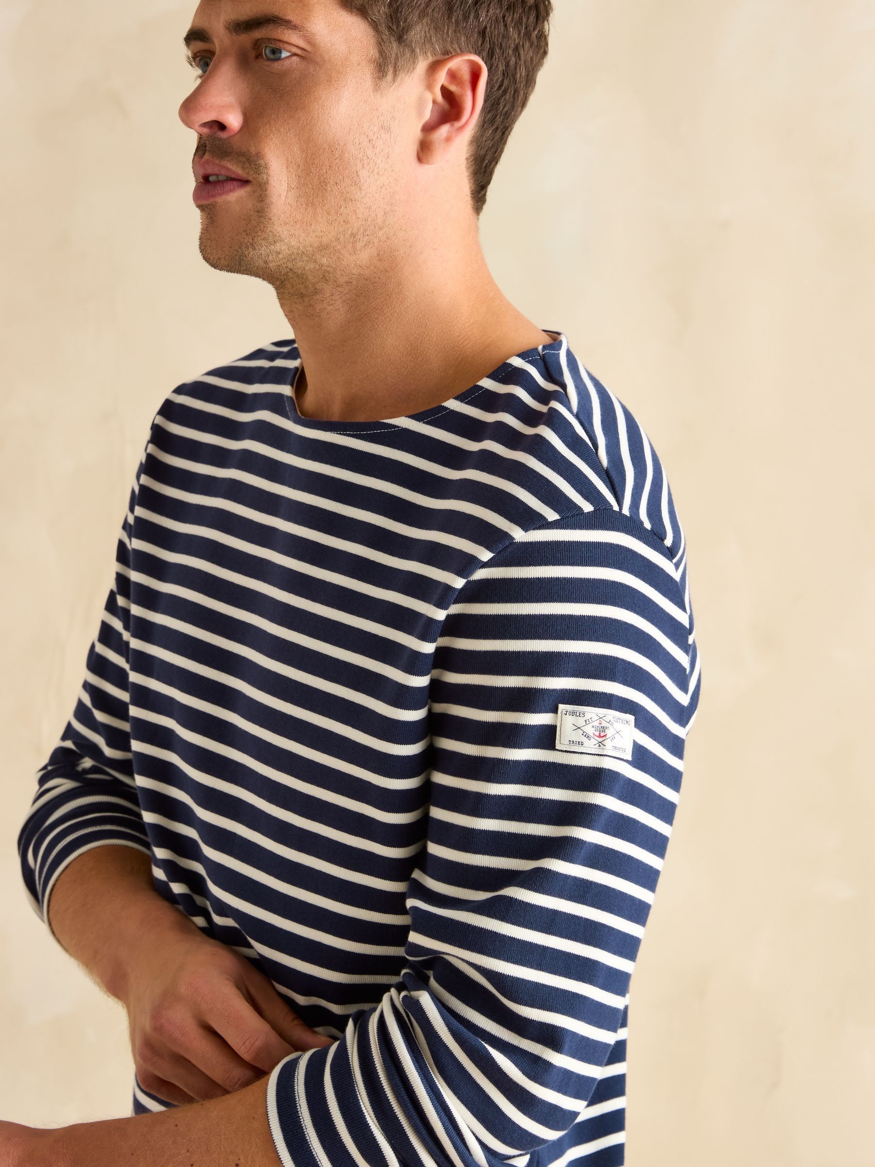 Breton Navy Blue Striped Top - Image 5 of 7