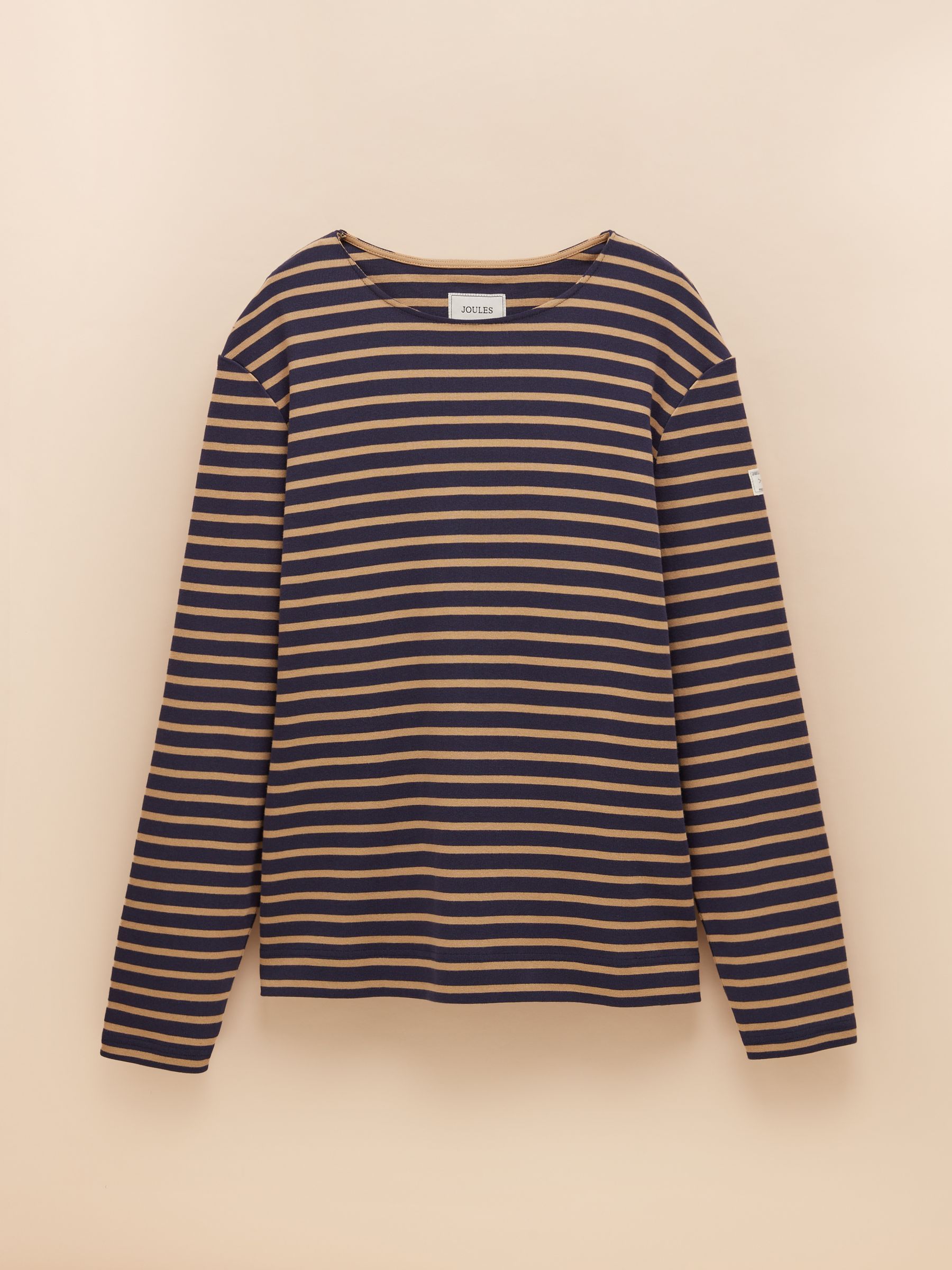 Breton Navy Blue & Brown Striped Top - Image 6 of 6