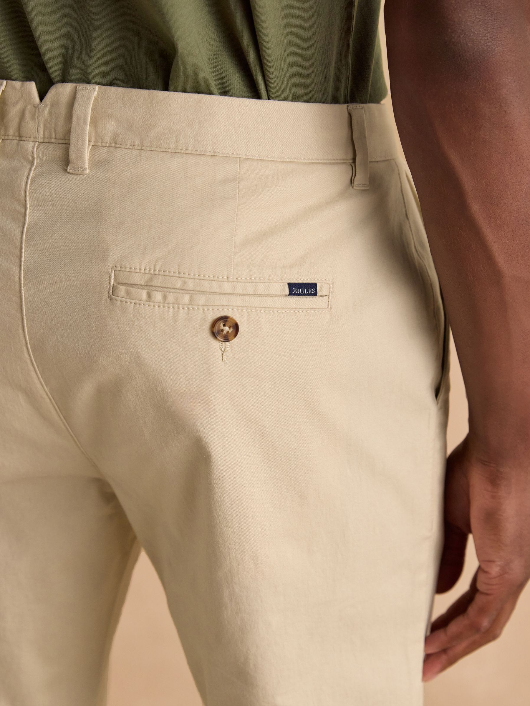 Classic Fit Sand Chino Trousers - Image 8 of 8