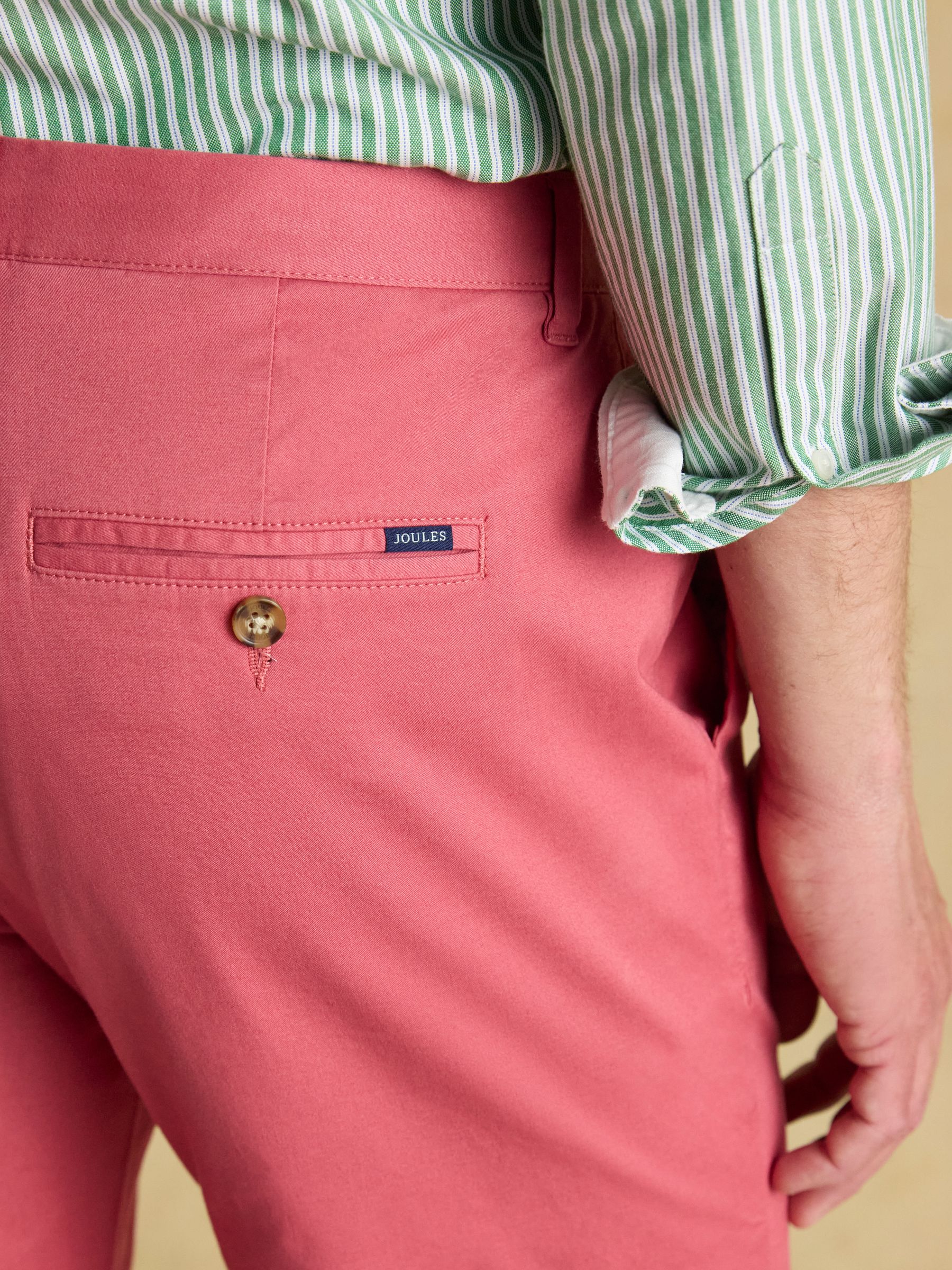 Classic Fit Rose Pink Chino Trousers - Image 8 of 9
