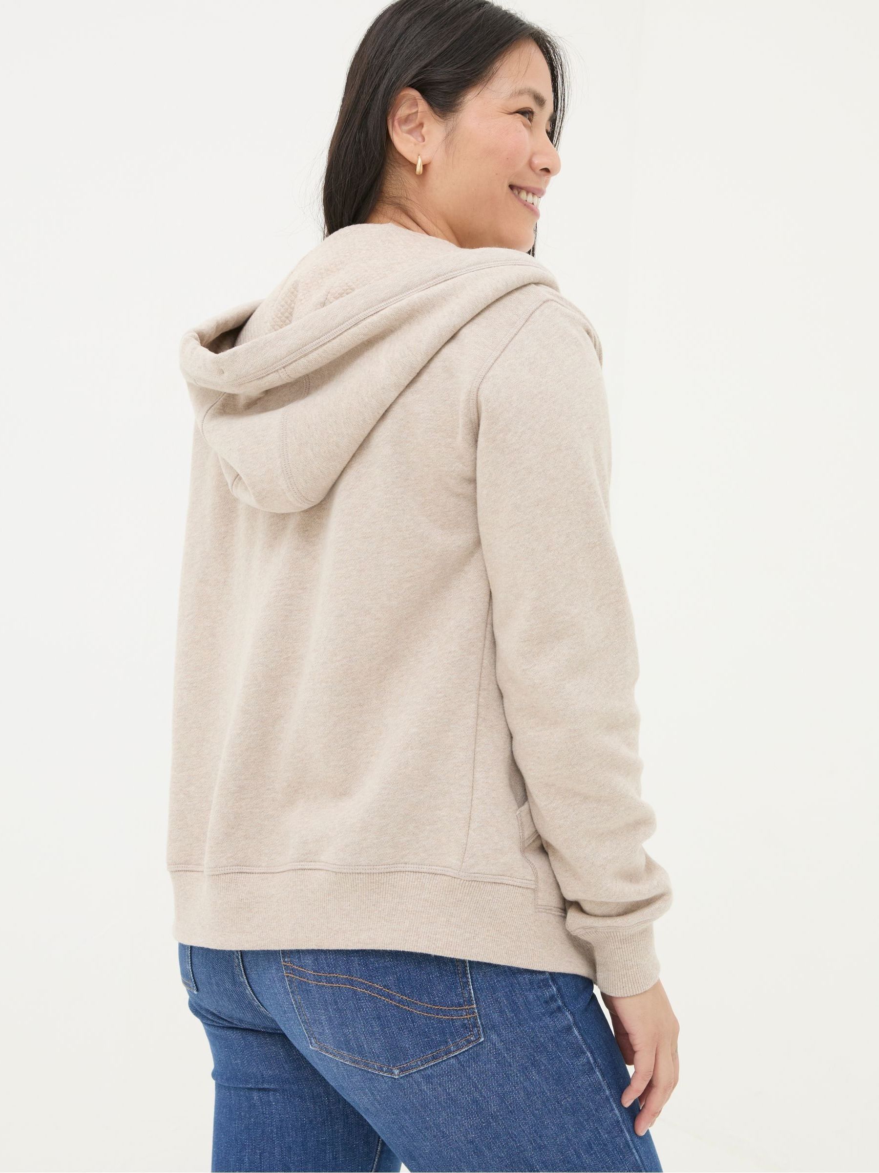 Amy Oatmeal Zip Through Hoodie - Image 2 of 4