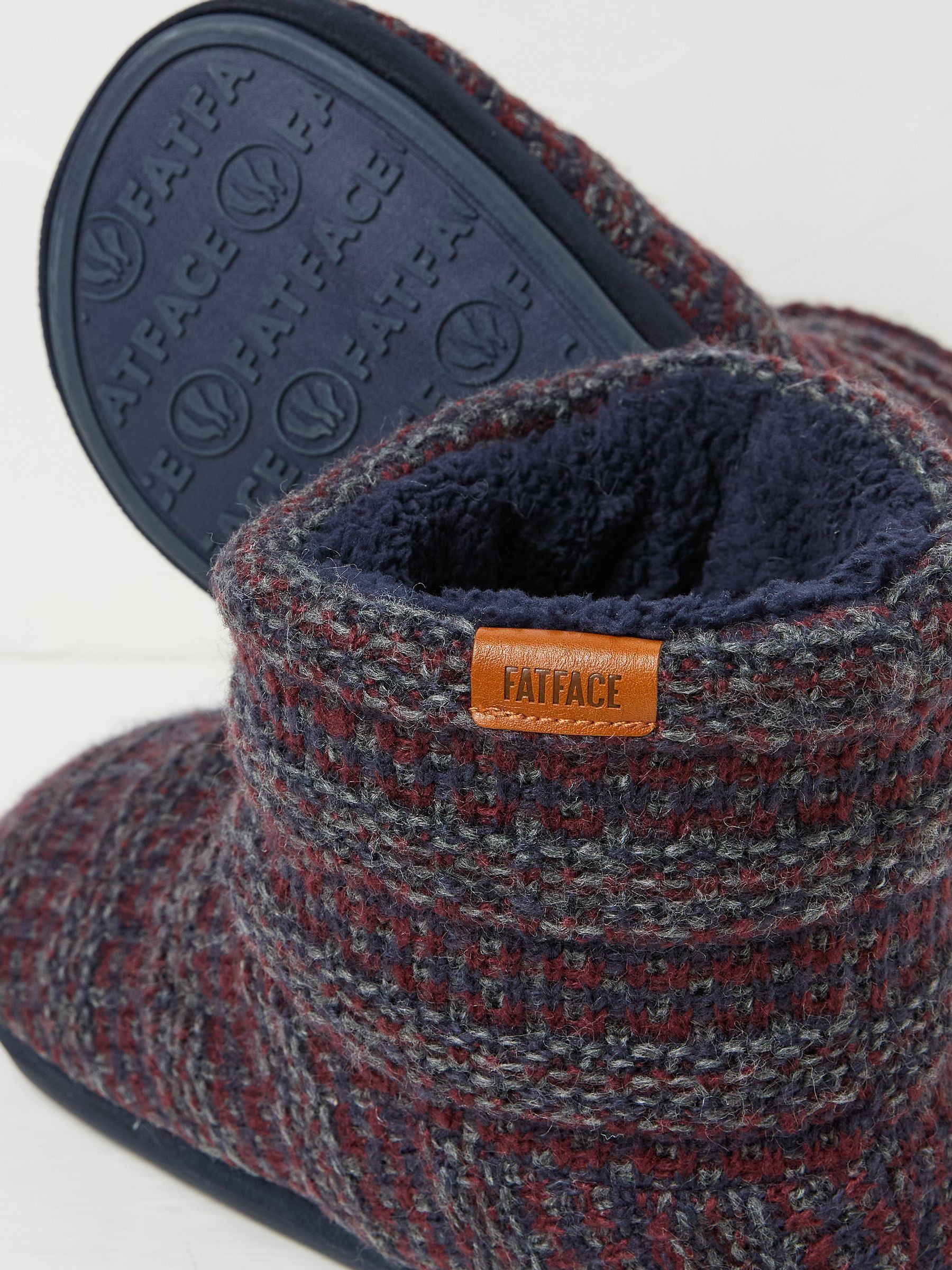 Matthew Navy Knit Boots - Image 2 of 2