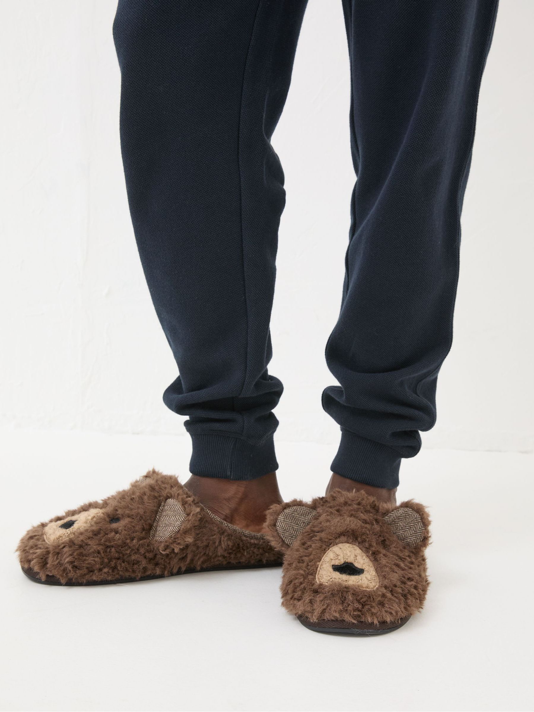Brown Grizzly Bear Slippers - Image 3 of 4
