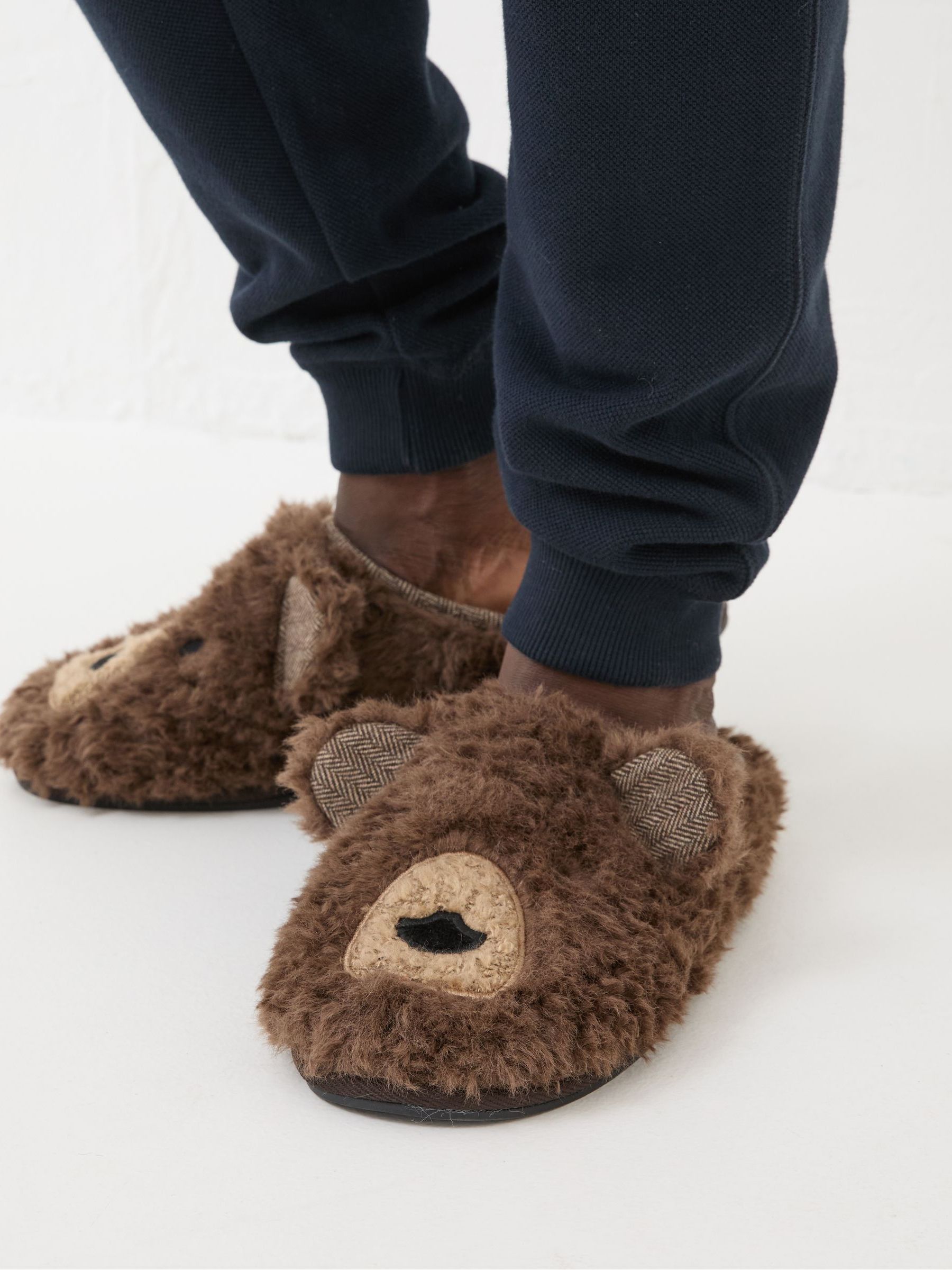 Brown Grizzly Bear Slippers - Image 4 of 4
