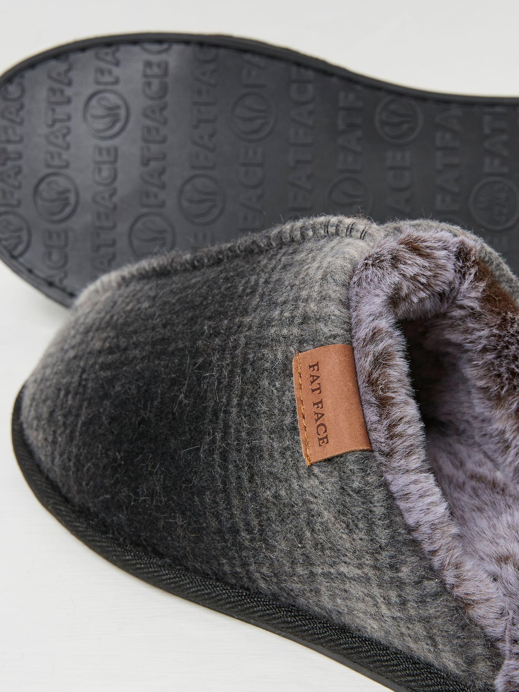 Harvey Black Check Mule Slippers - Image 2 of 2