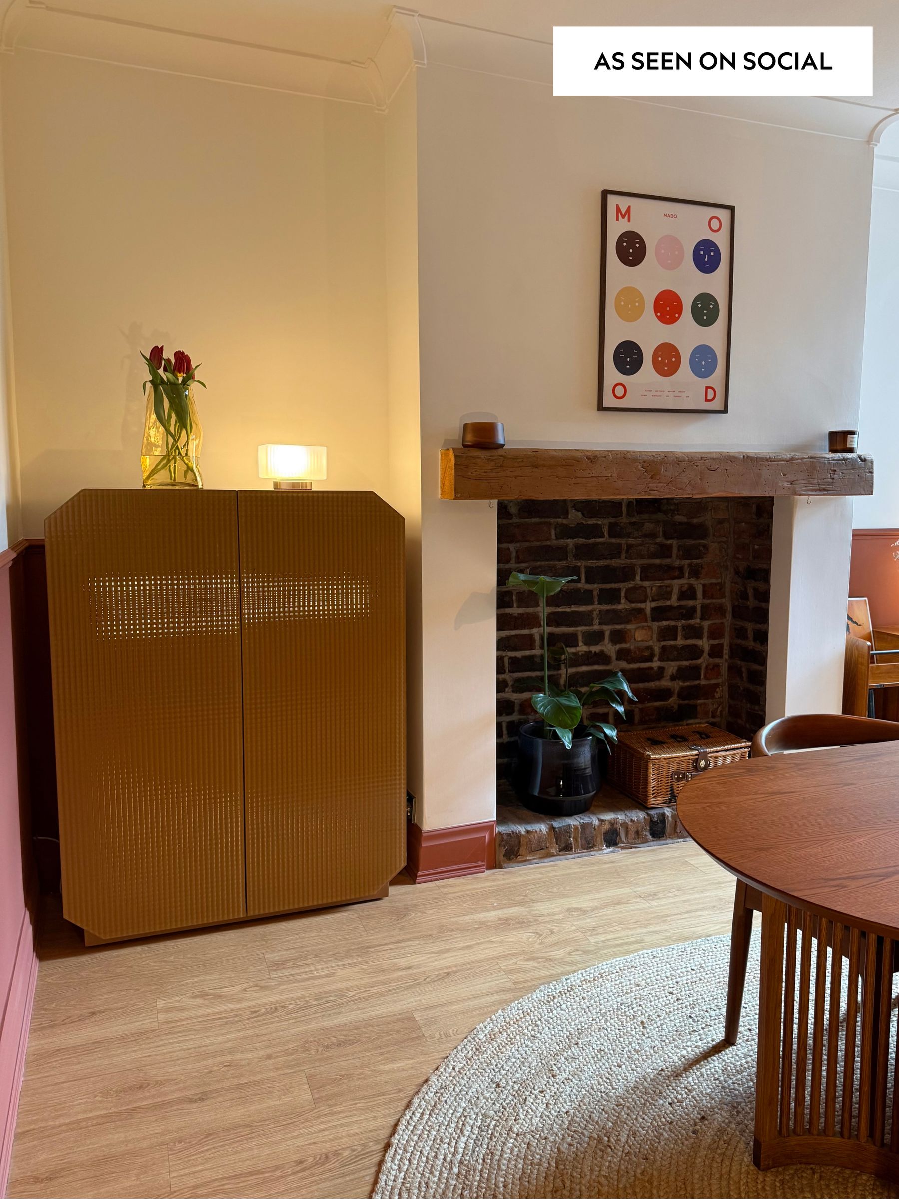 Anya Glass Highboard in Caramel Brown - Image 4 of 6