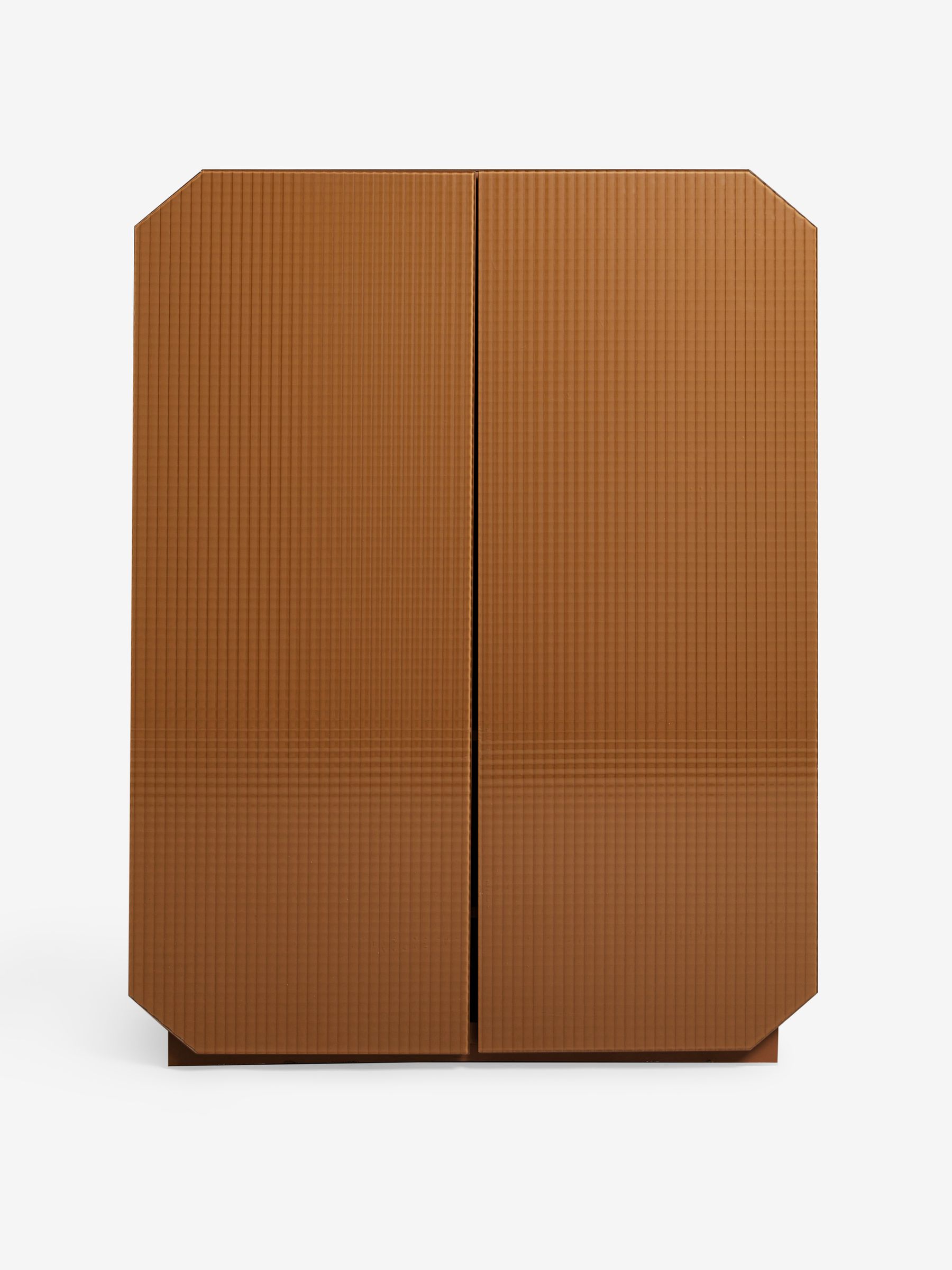 Anya Glass Highboard in Caramel Brown - Image 5 of 5