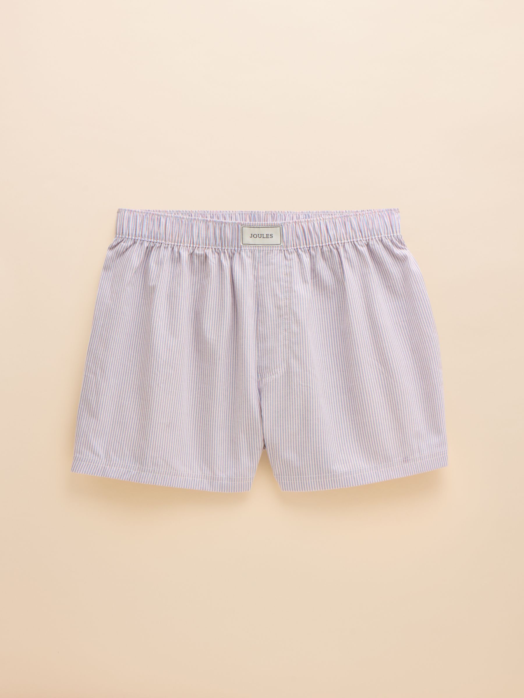 Blue & Pink Stripe Woven Boxers - Image 1 of 3 Blue & Pink Stripe Woven Boxers - Image 1 of 3