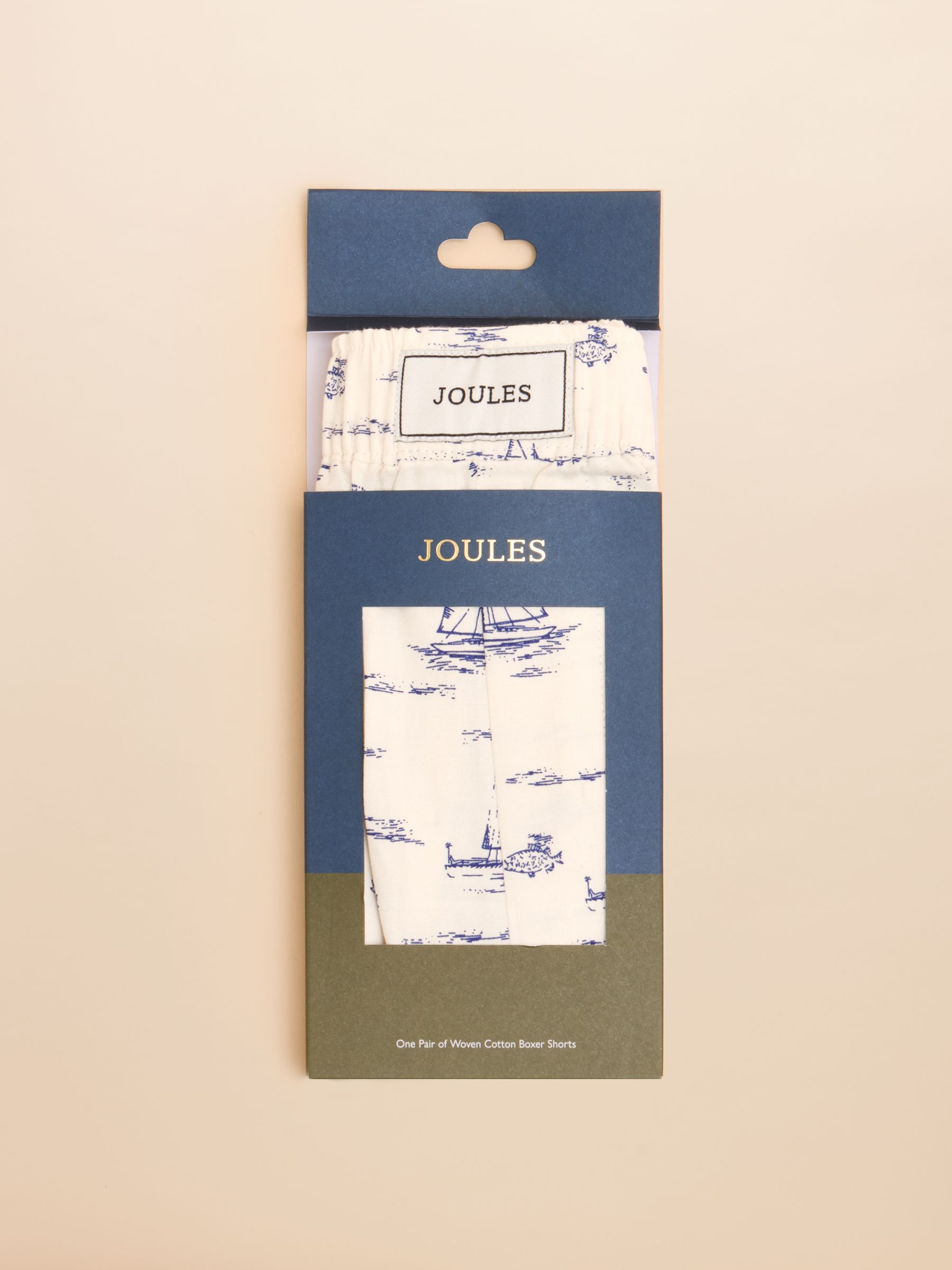 White Toile de Jouy Woven Boxers - Image 2 of 3 White Toile de Jouy Woven Boxers - Image 2 of 3