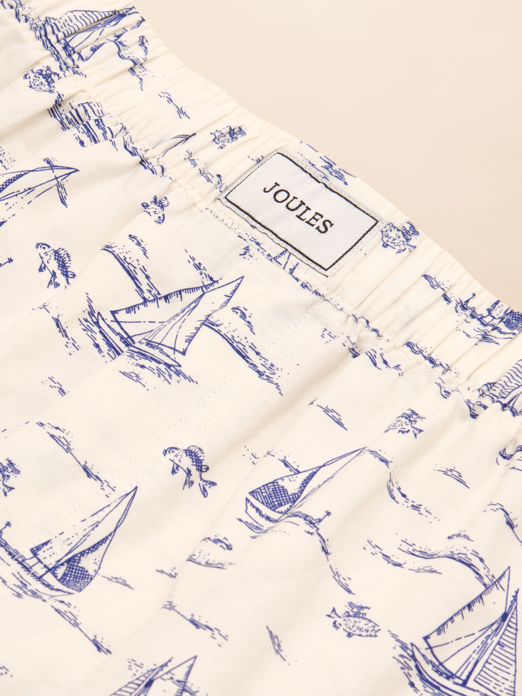 White Toile de Jouy Woven Boxers - Image 3 of 3 White Toile de Jouy Woven Boxers - Image 3 of 3