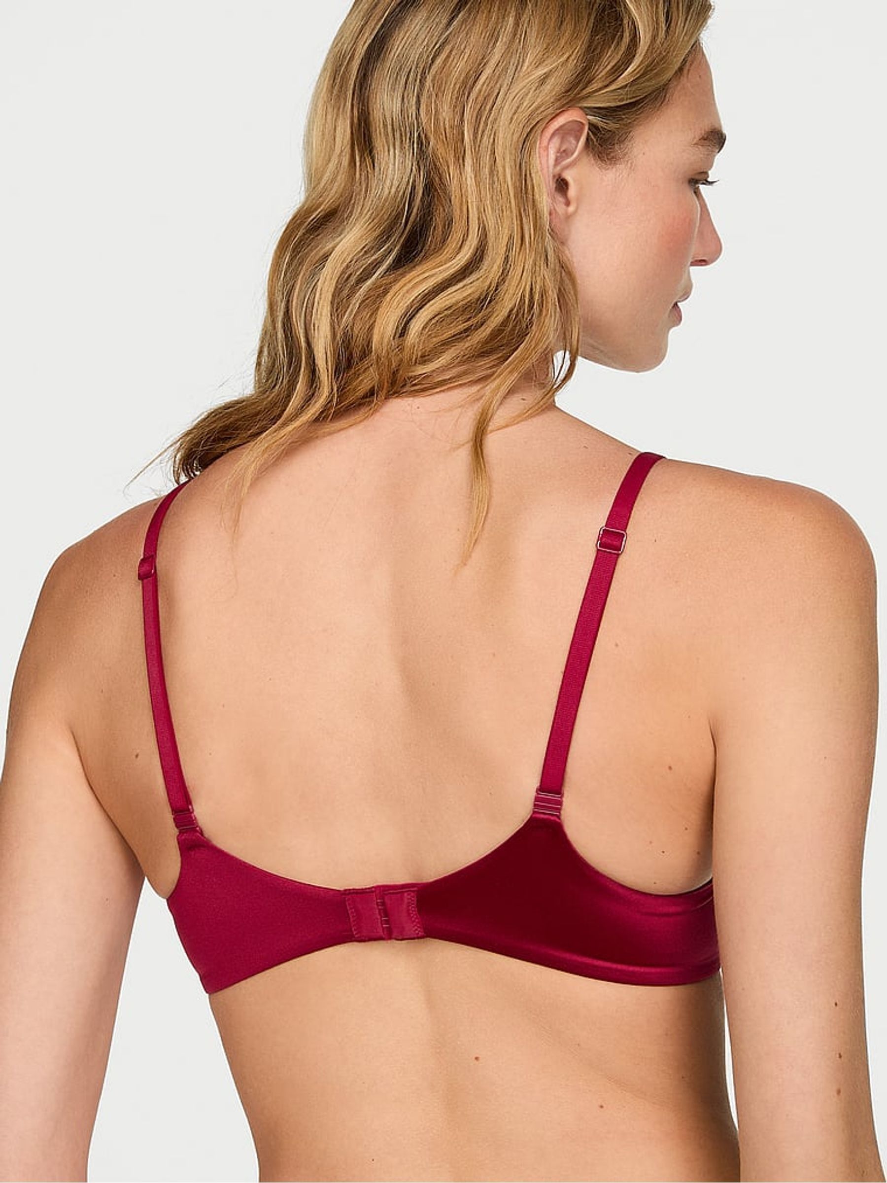 Red Lacquer Lightly Lined Full Cup Shine Bra - Image 3 of 3 Red Lacquer Lightly Lined Full Cup Shine Bra - Image 3 of 3
