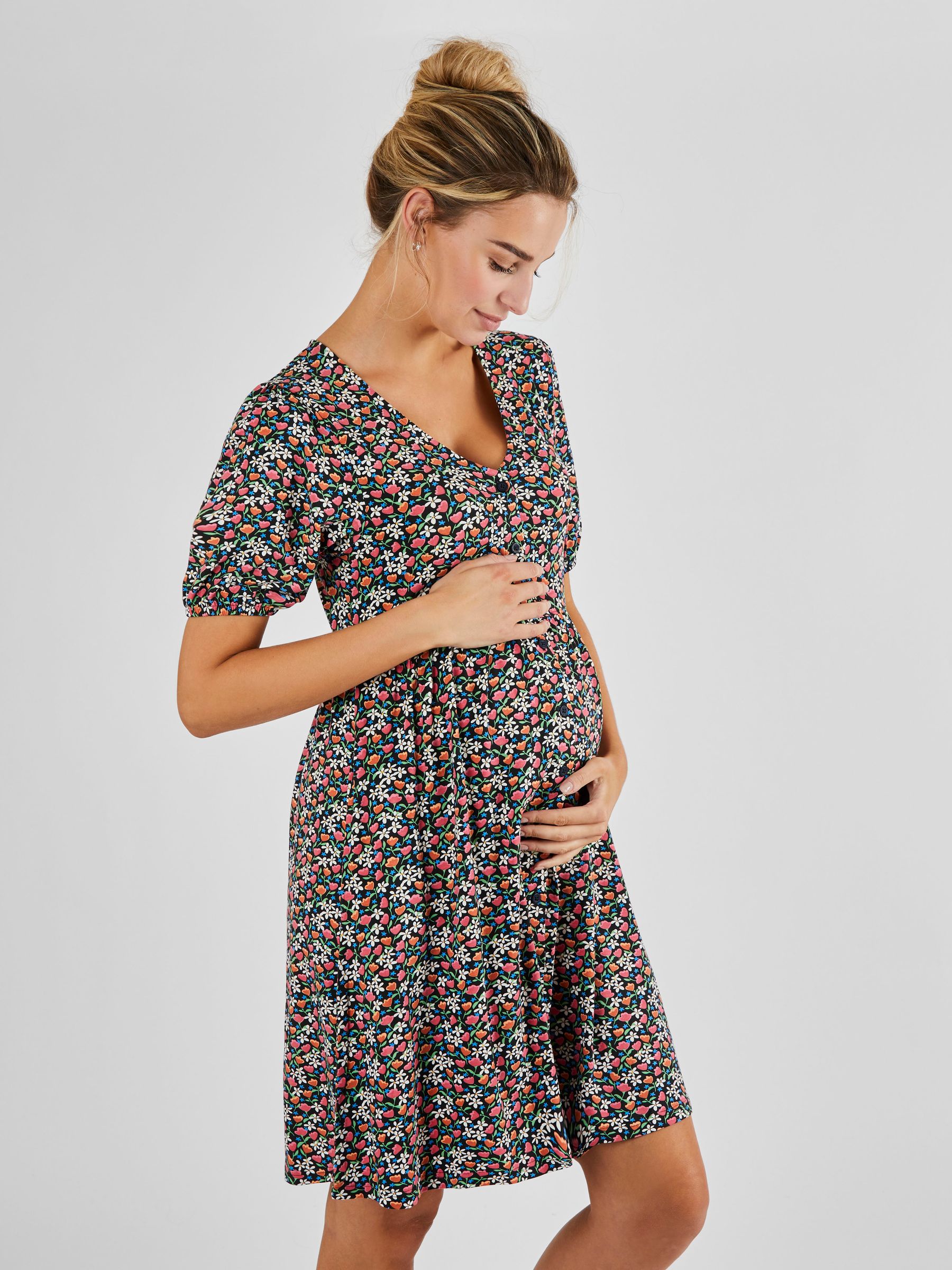 Black Floral Dress - Image 2 of 5