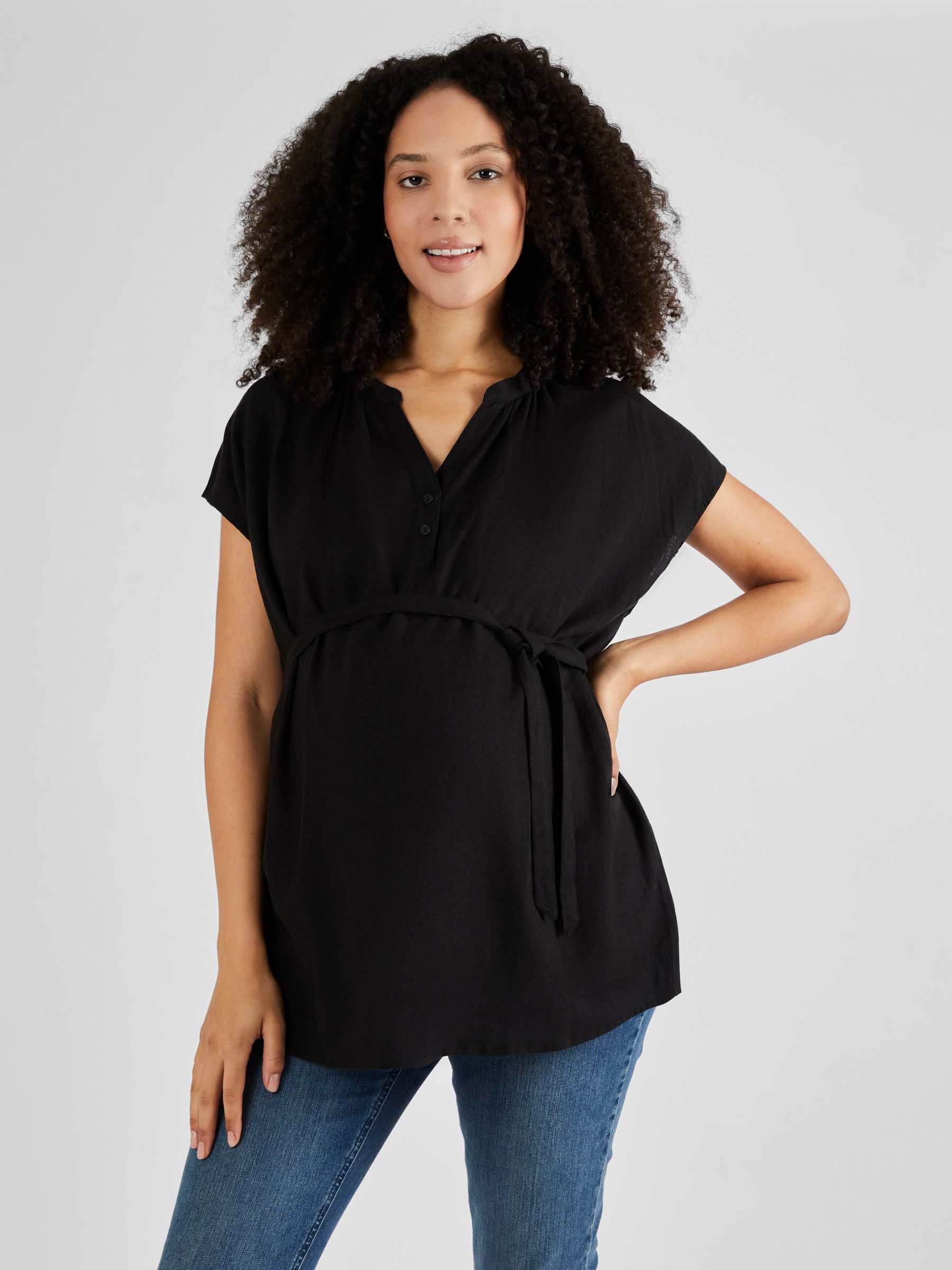Black Maternity Blouse - Image 1 of 4