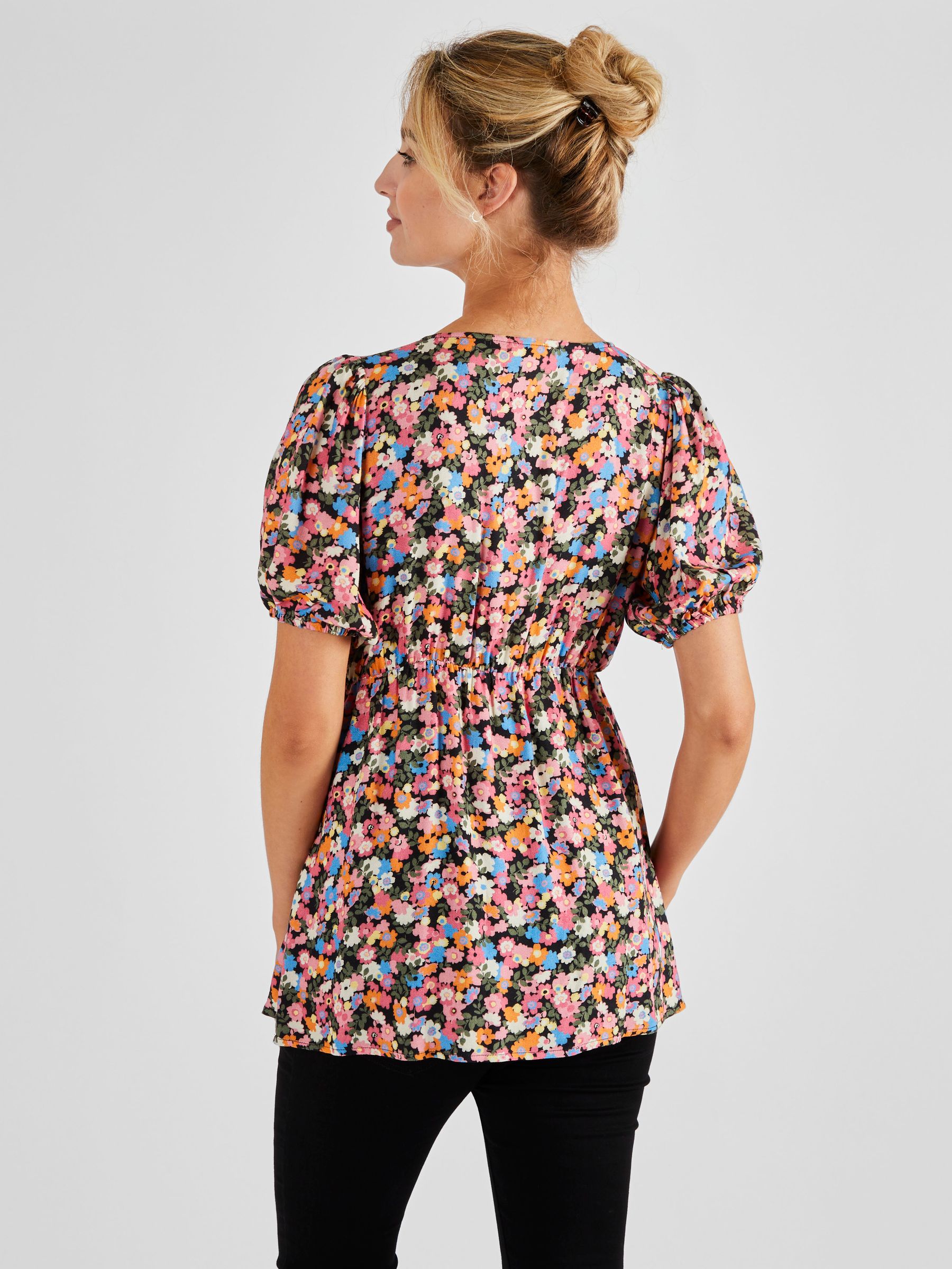 Multi Floral Print Maternity Blouse - Image 2 of 5