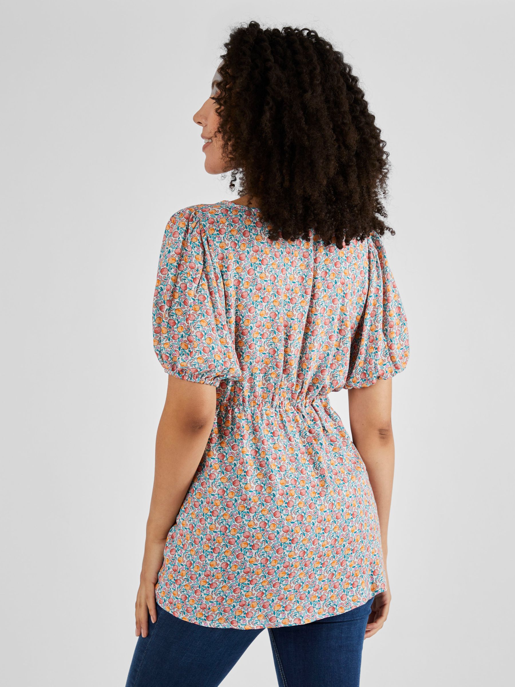 Cream Fruit Print Maternity Blouse - Image 2 of 4