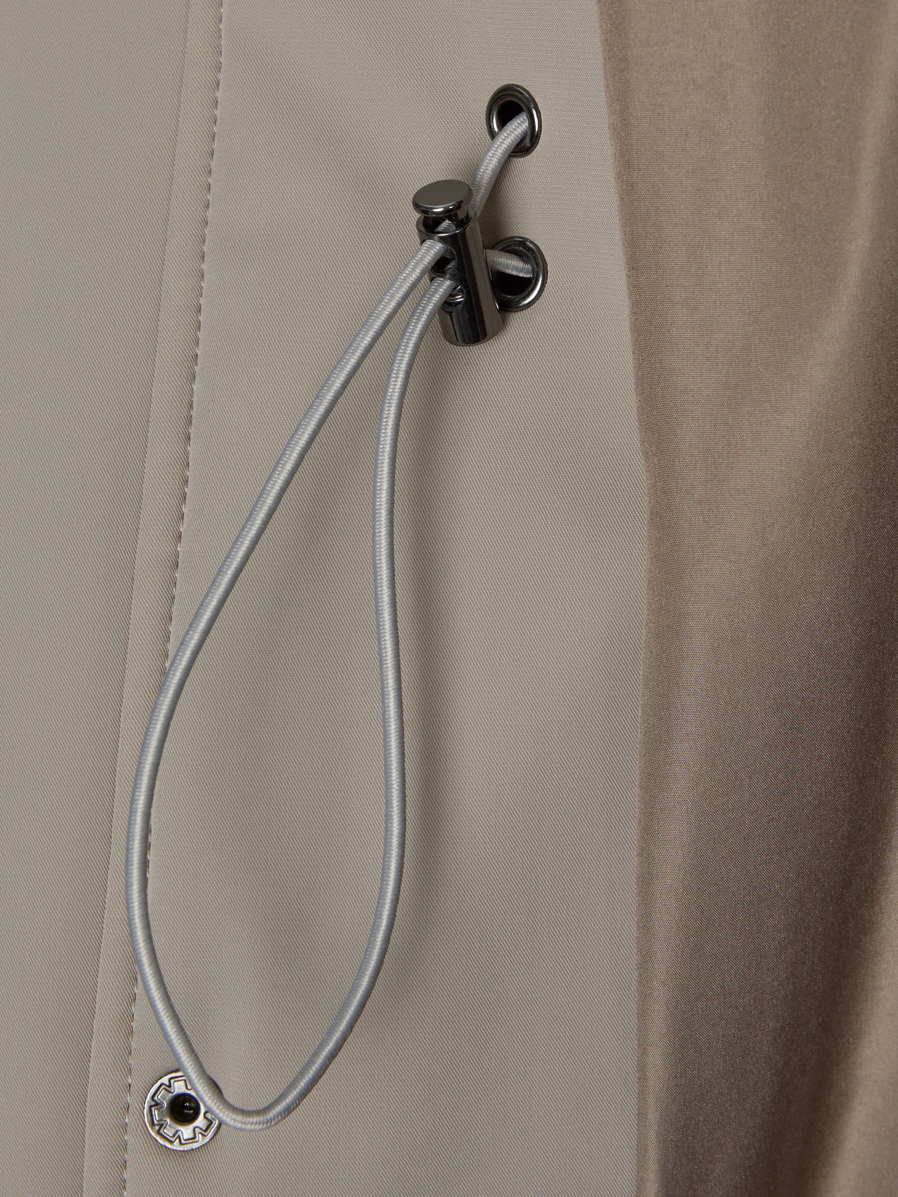 Water Repellent Removable Hooded Coat in Taupe - Image 10 of 10