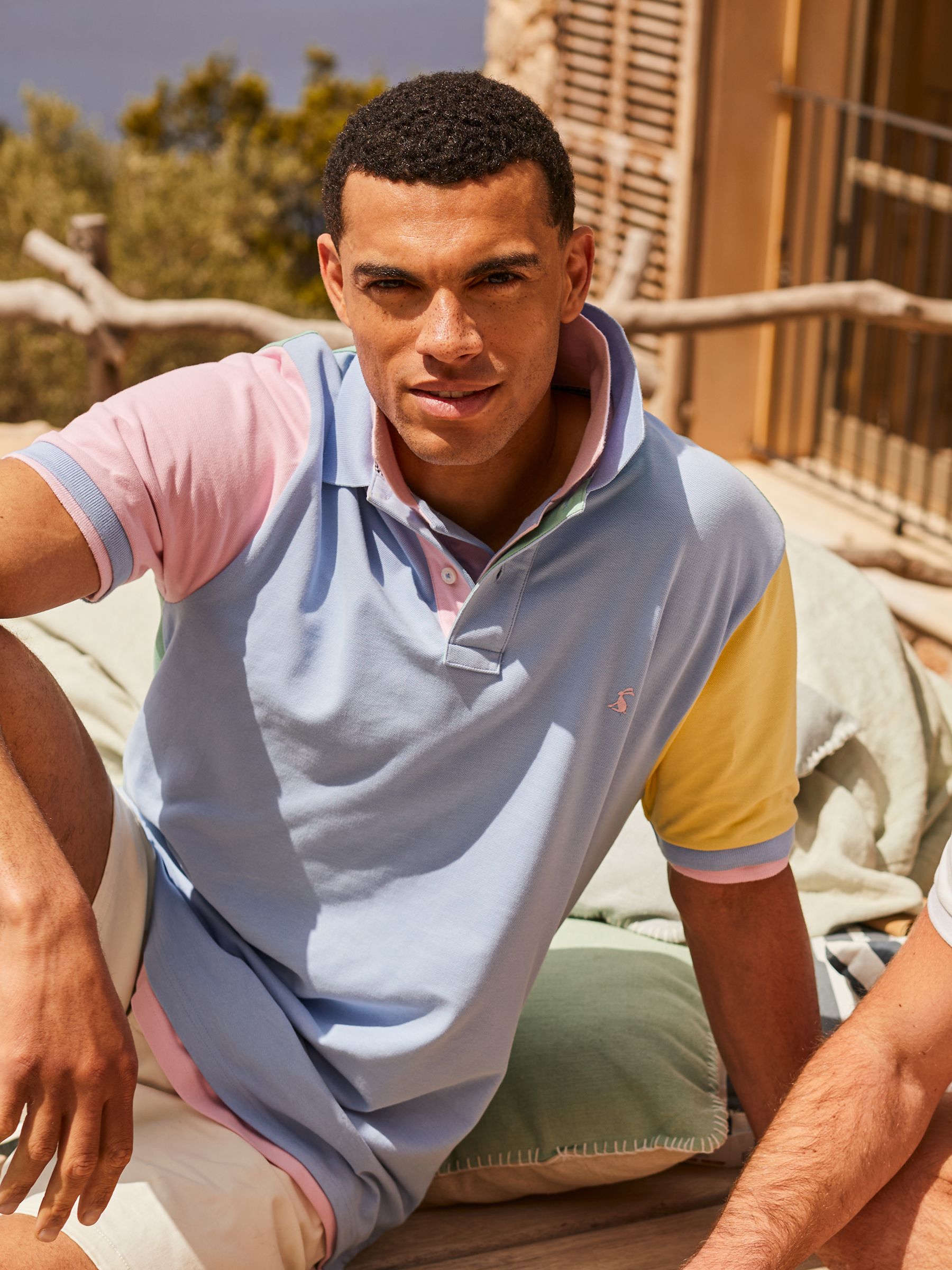 Boys' Woody Multi Pique Cotton Polo Shirt - Image 6 of 7